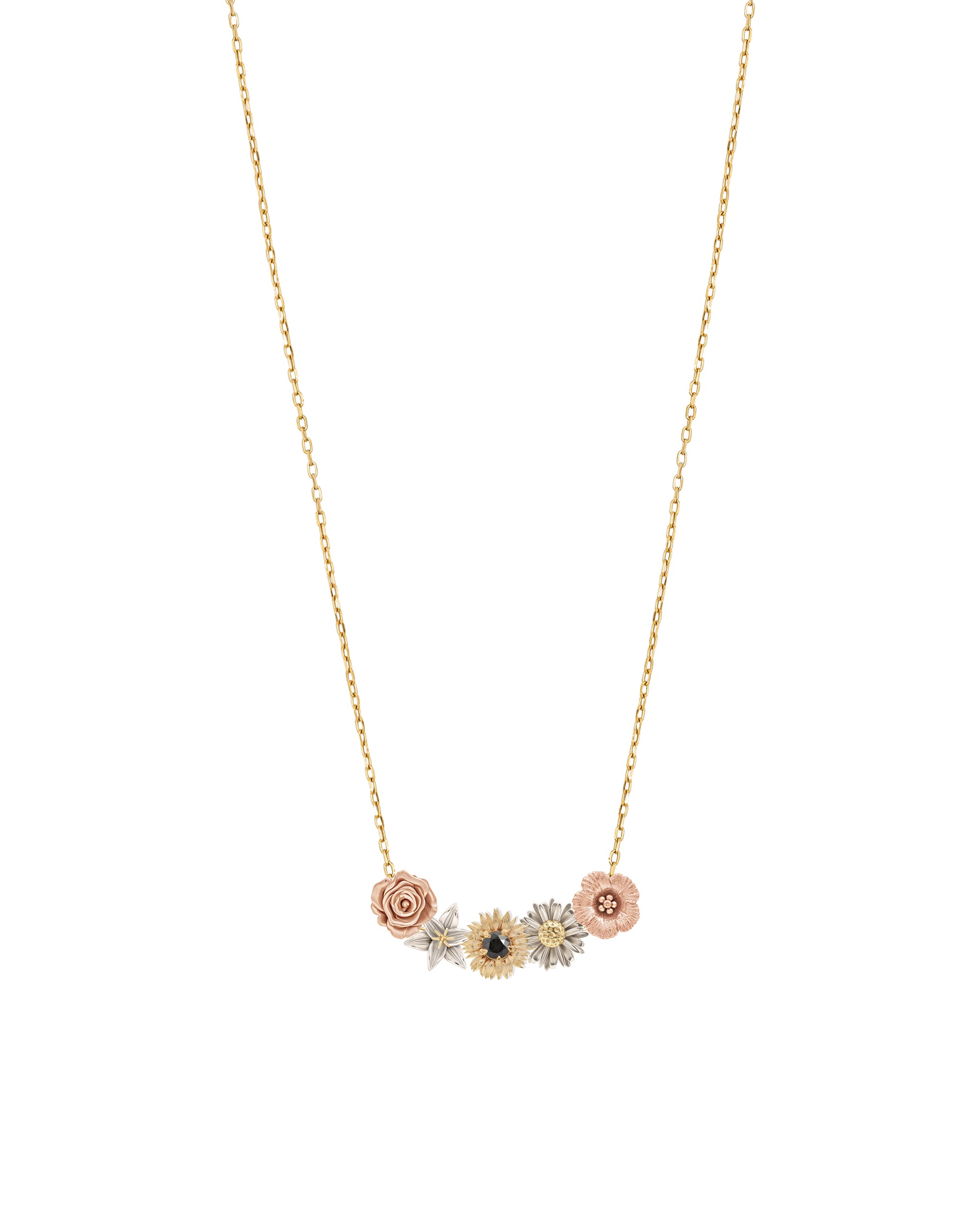 Gold Coach 2024 flower necklace