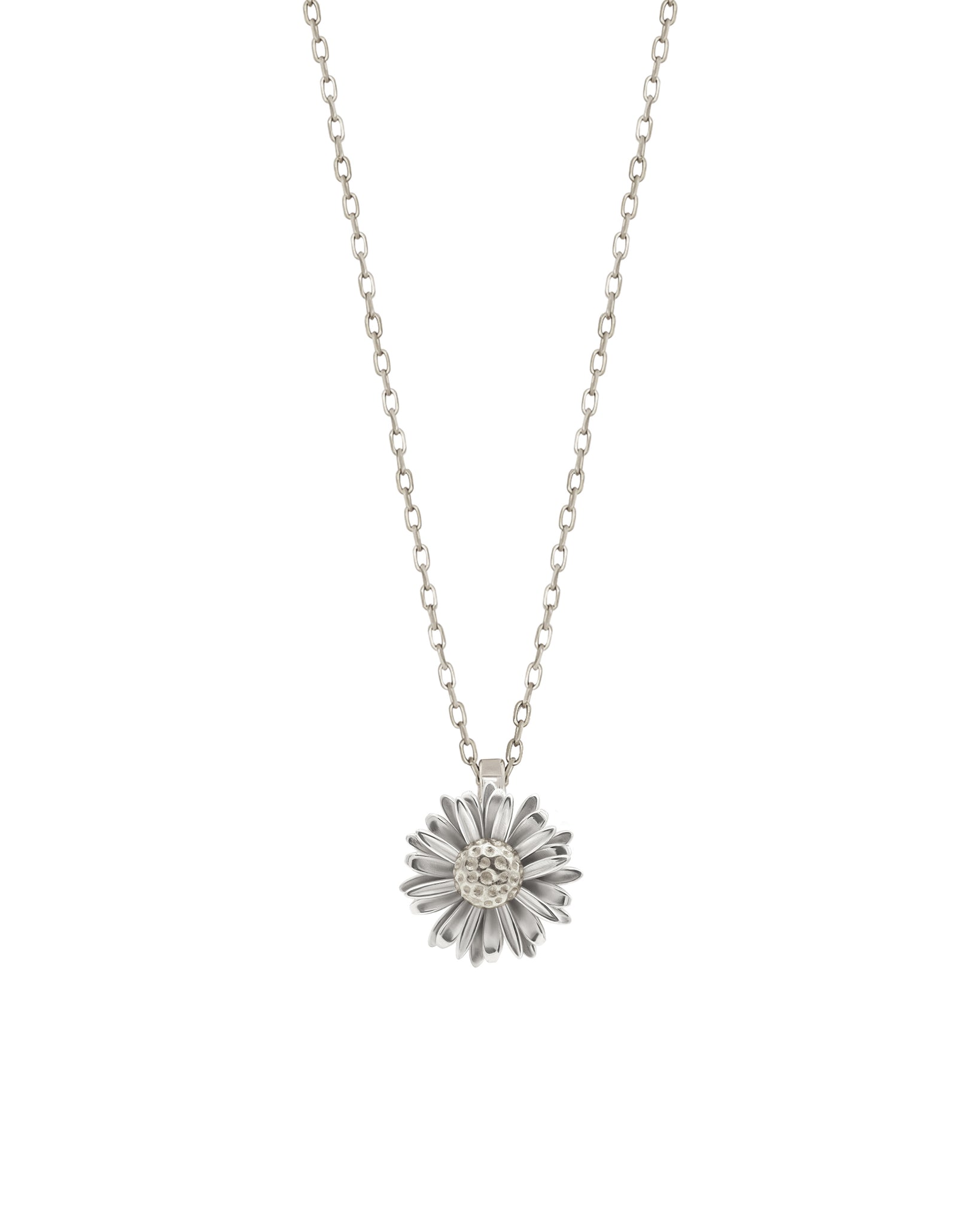 MAXI FLORA Daisy Silver (.925) Charm Necklace