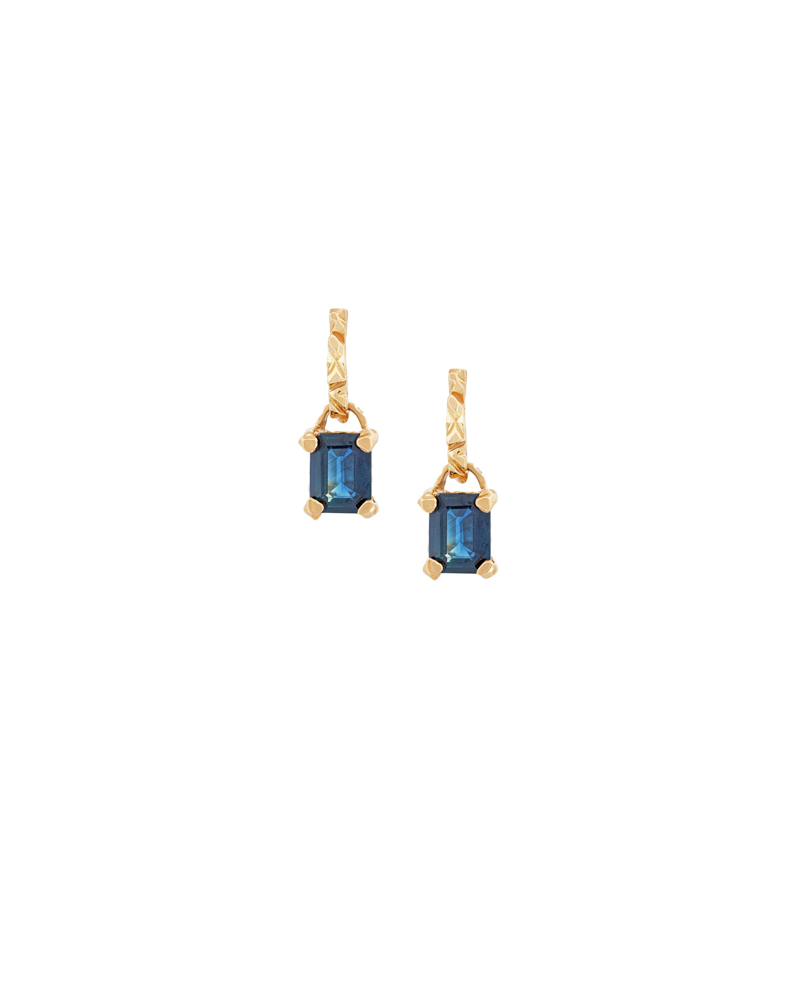 MIRROR Gemstone 18K Sapphire Earrings