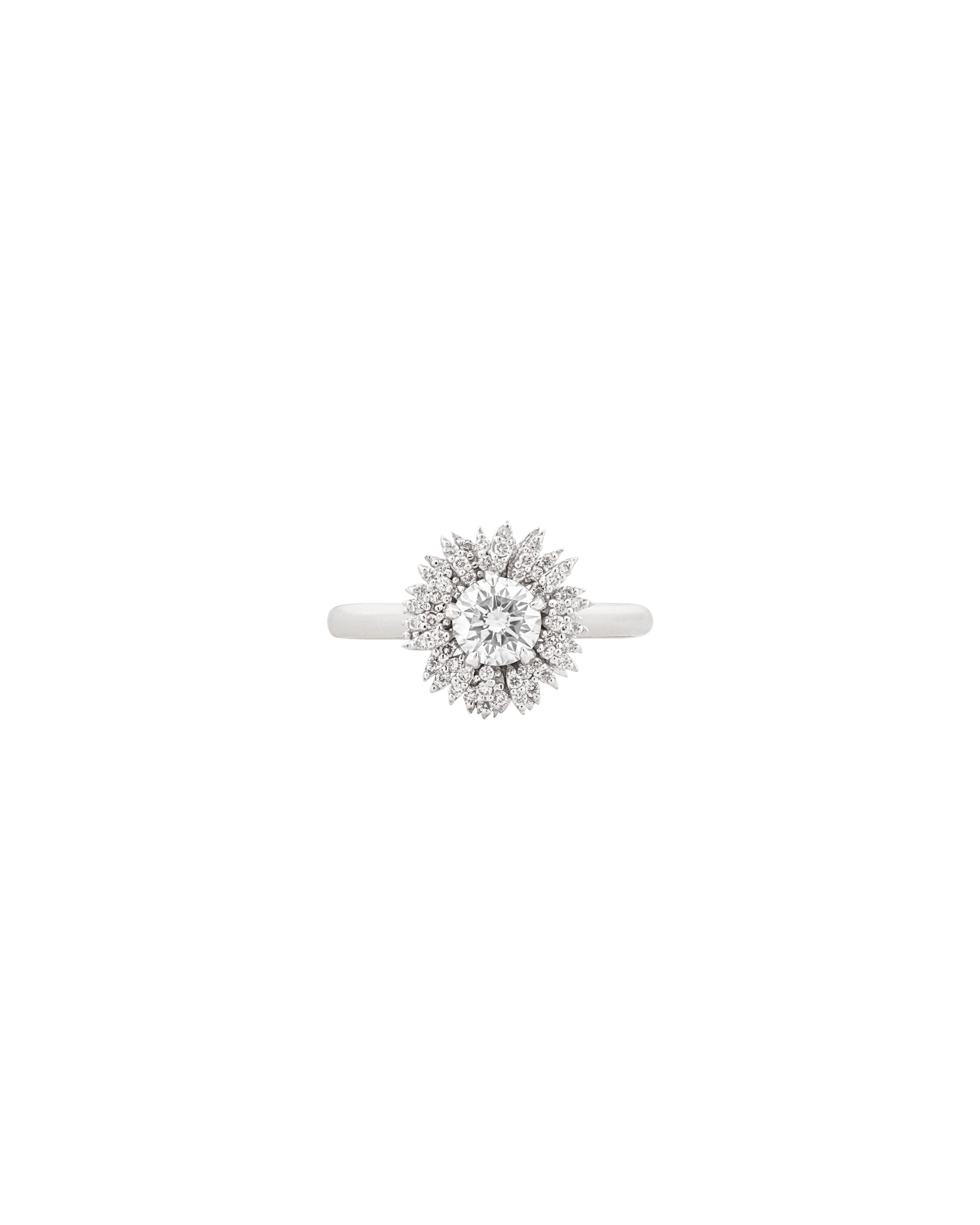 Pave FLORA Diamond Sunflower Ring - 18k