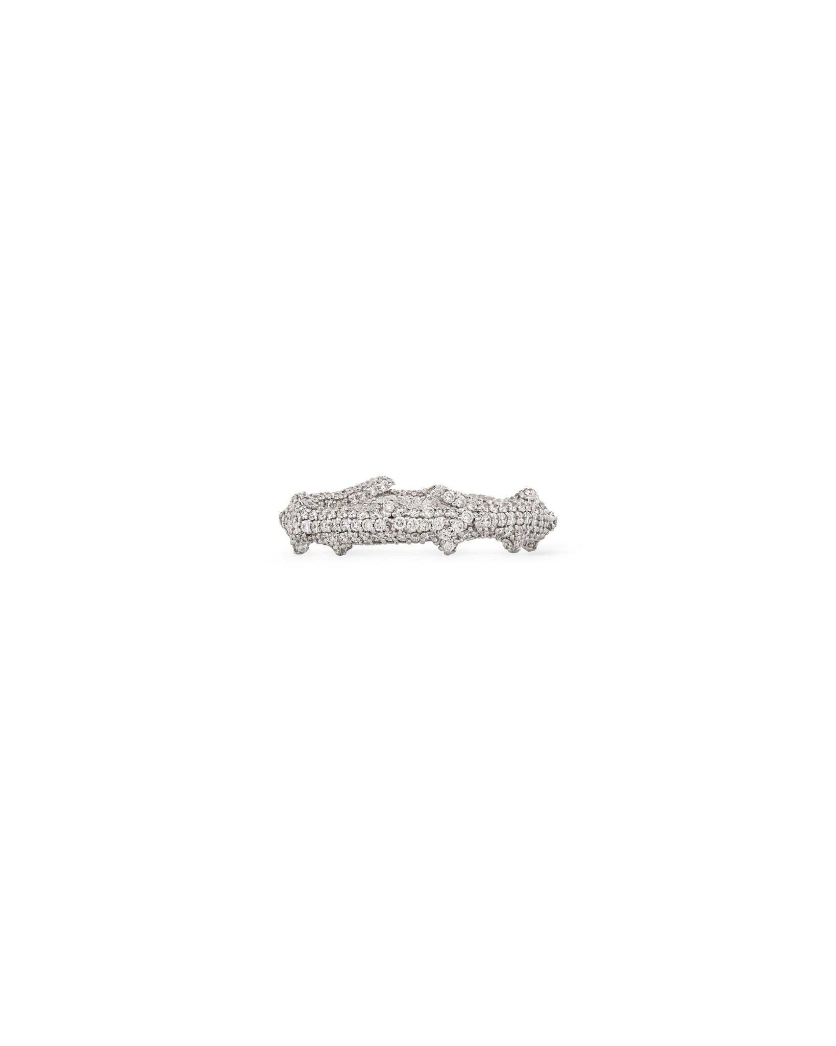 FLORA Pave Diamond Spina Ring - 18k