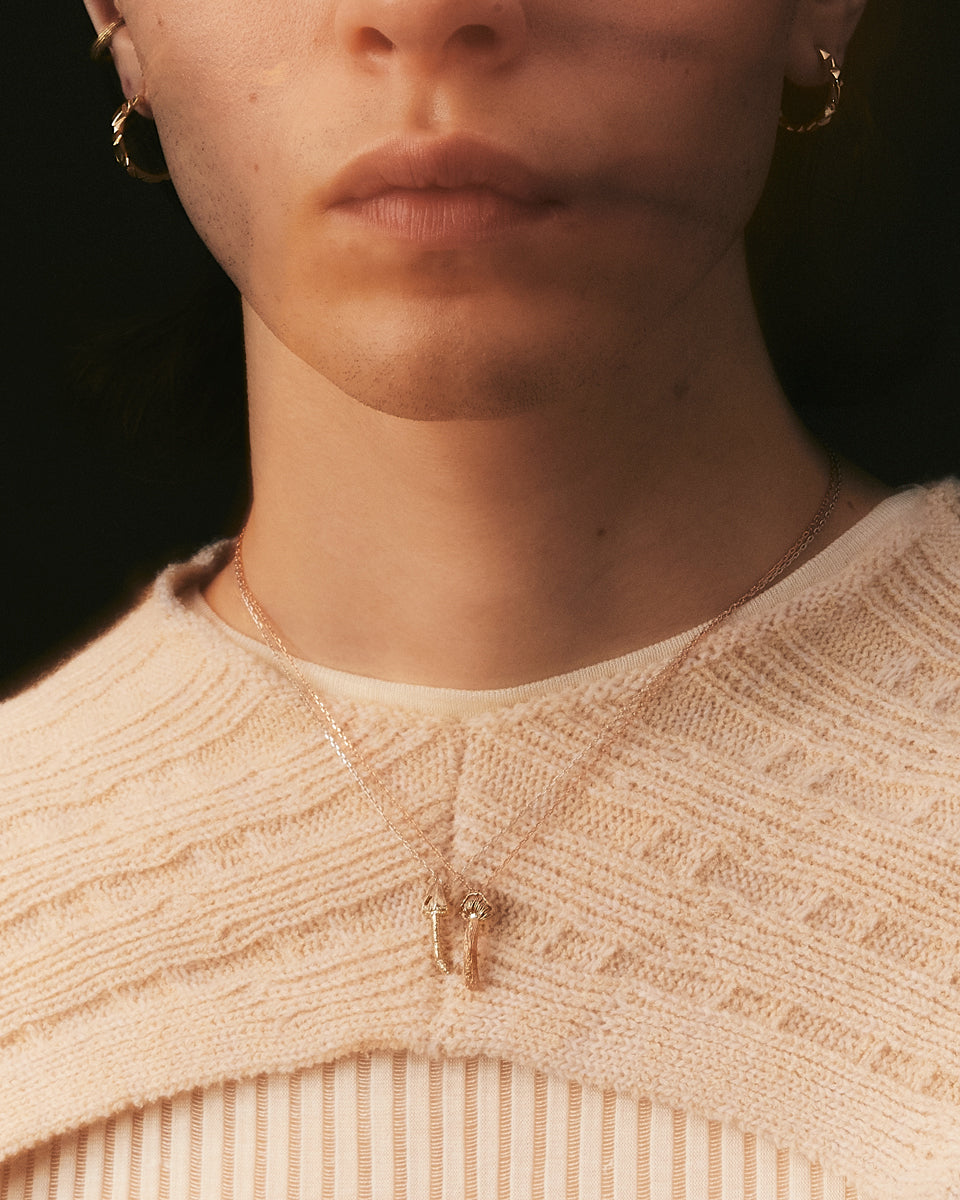 Conica 18K Gold Diamond Pendant Necklace