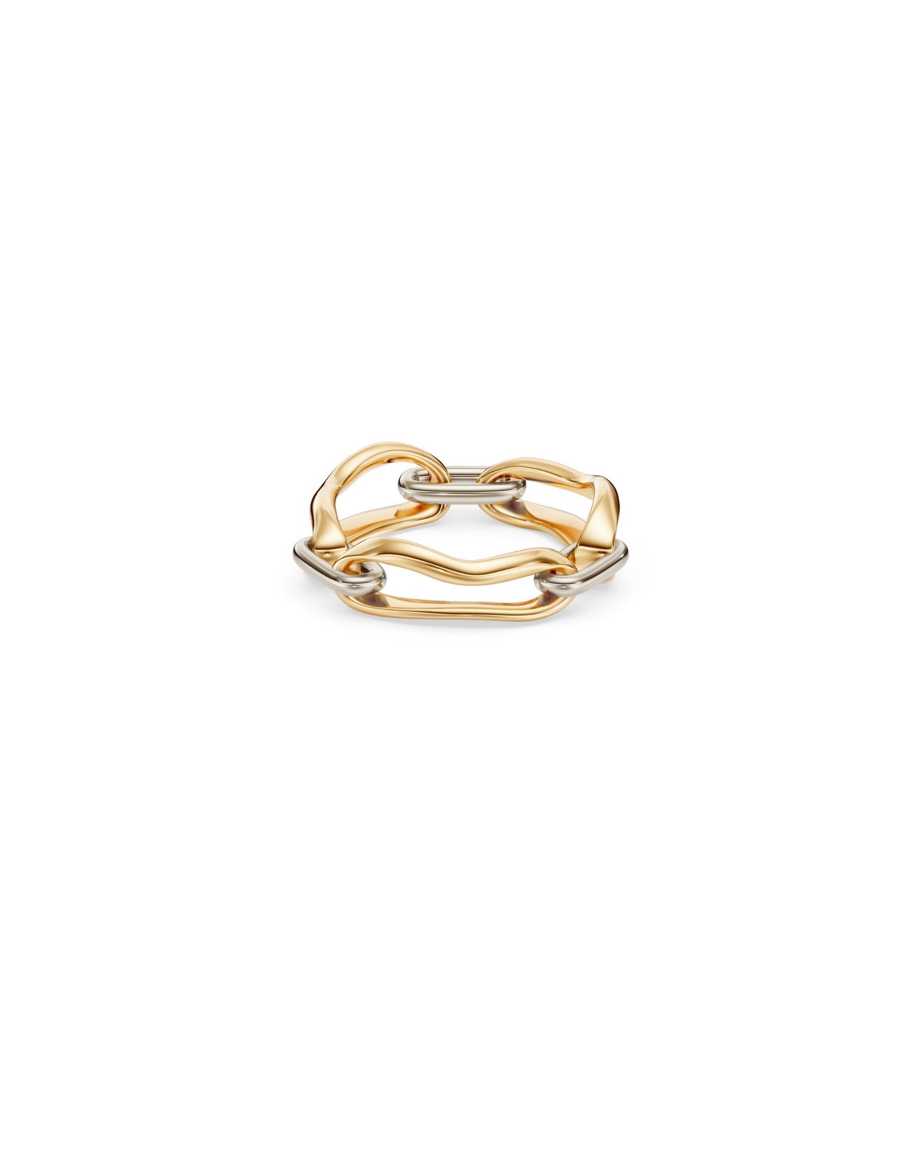 Crushed Link Ring