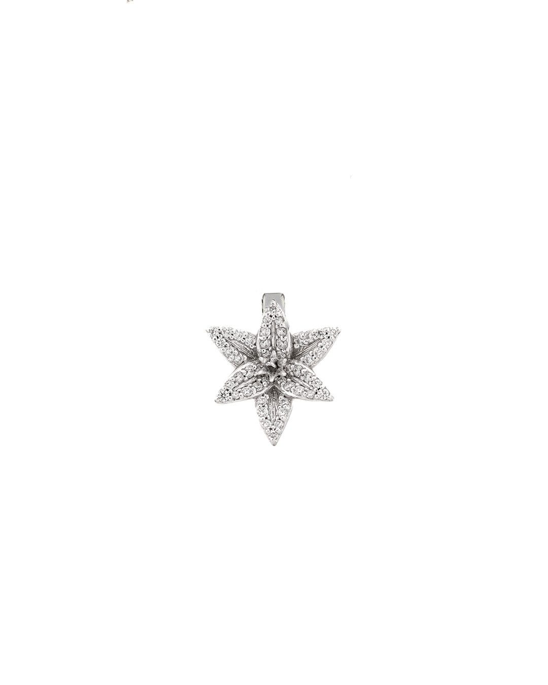 white lily diamond wholesaler Maxi Lily 18K Gold Diamond Pendant Necklace