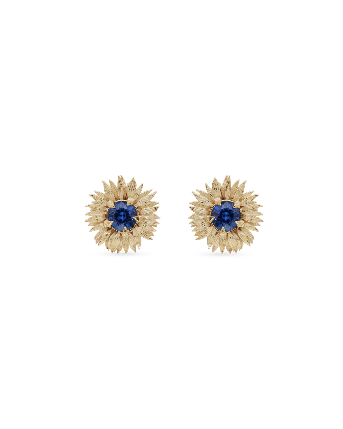 Flora Maxi Sunflower Birthstone Stud Earrings