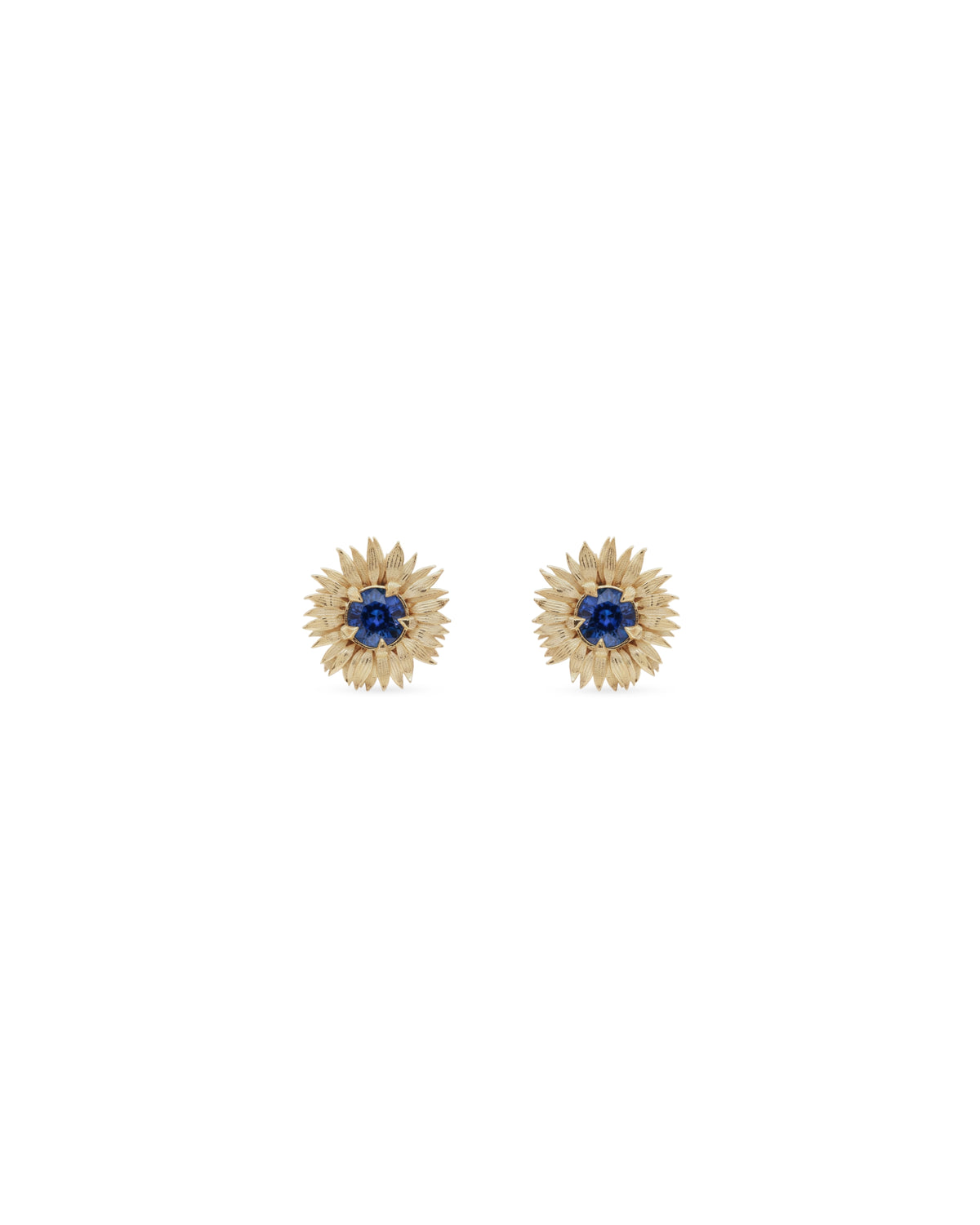 Flora Sunflower Birthstone Stud Earrings