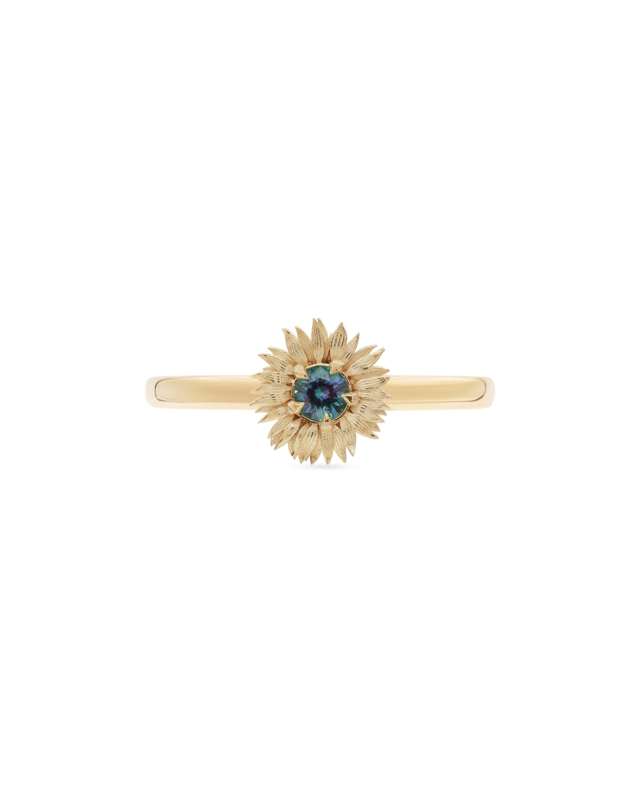 Flora Sunflower Birthstone Ring