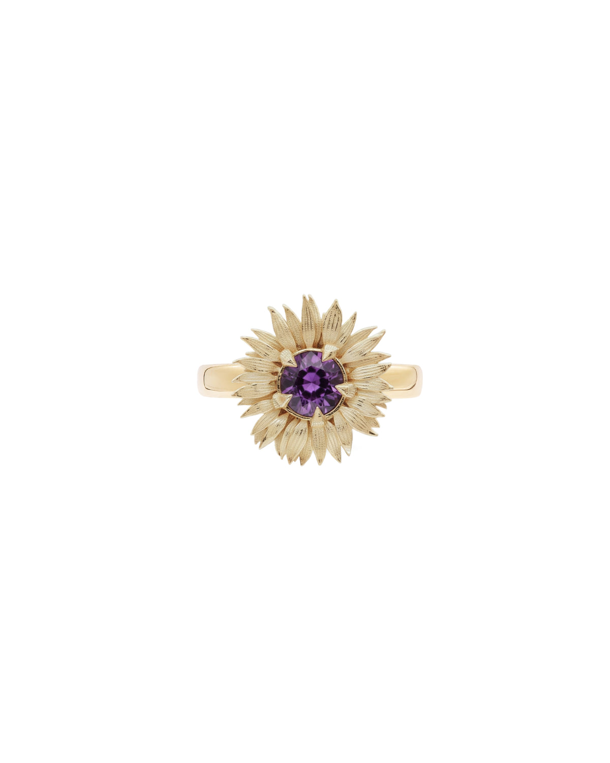 Flora Maxi Sunflower Birthstone Ring