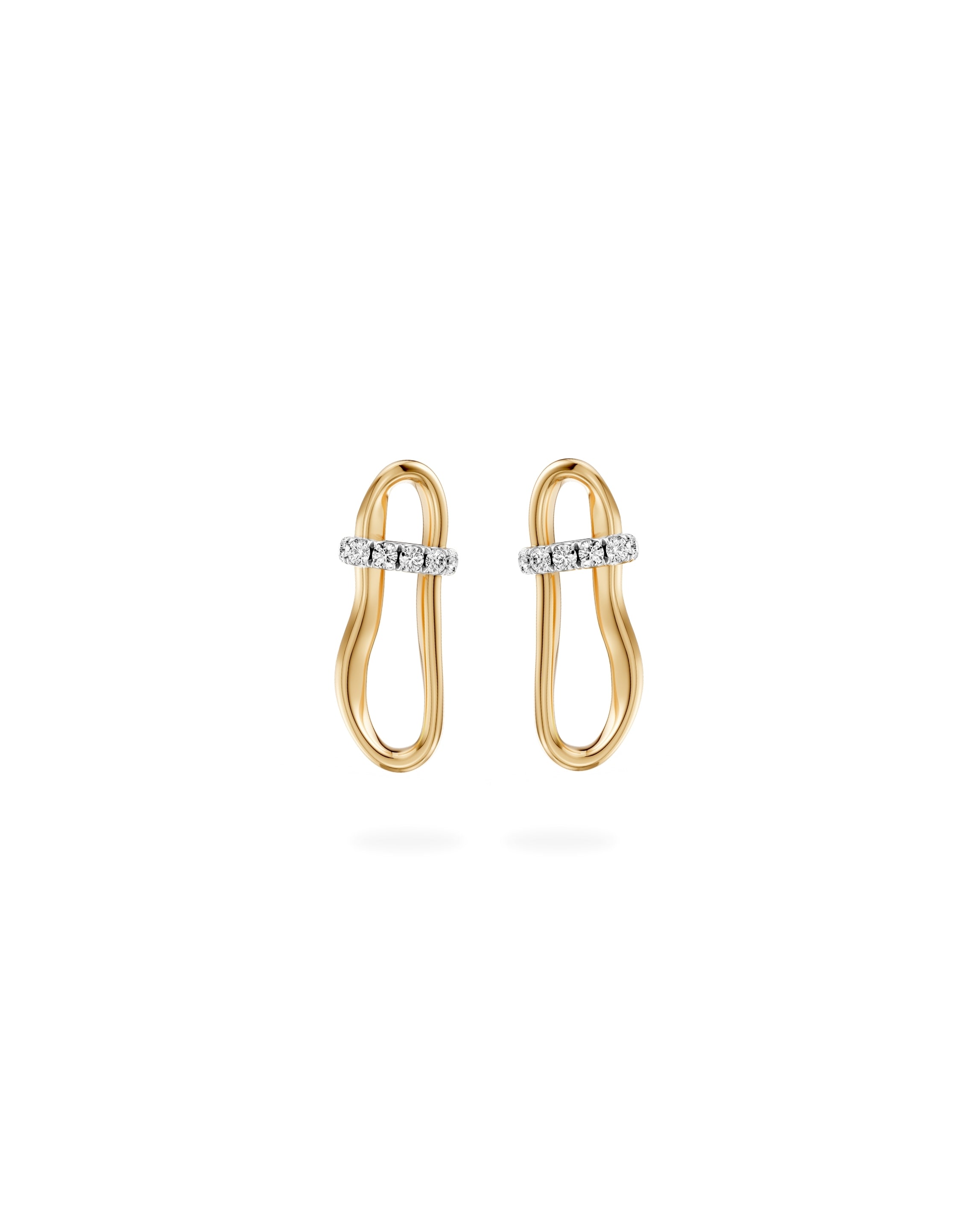 Crushed Cinch Nano Diamond Earrings