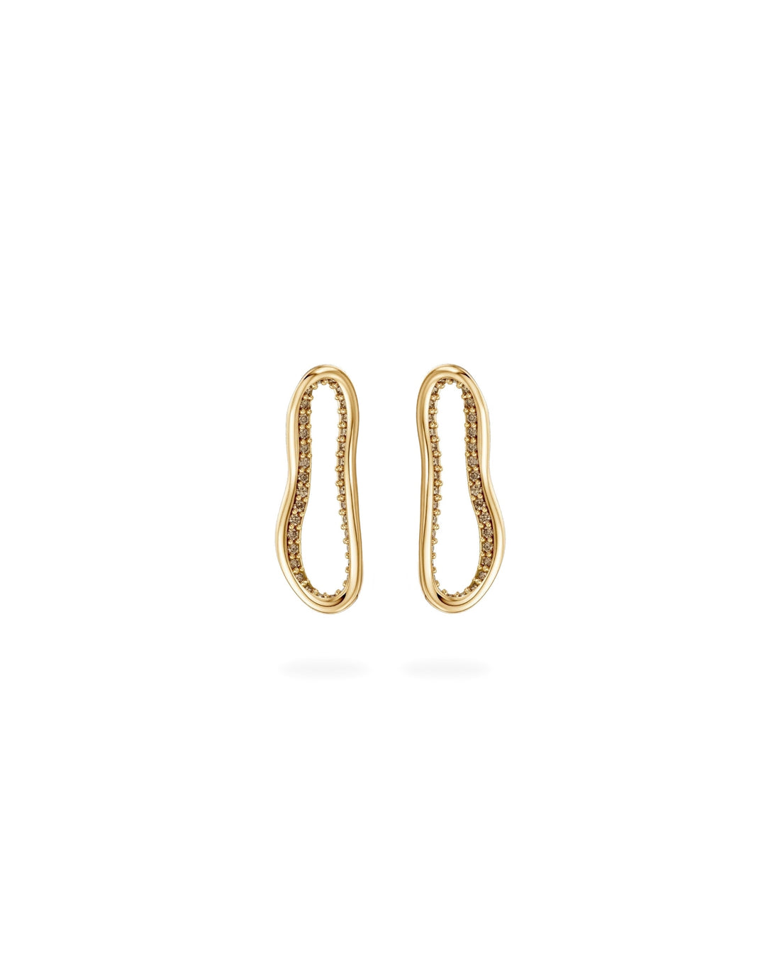 Crushed Peek Nano Diamond Earrings