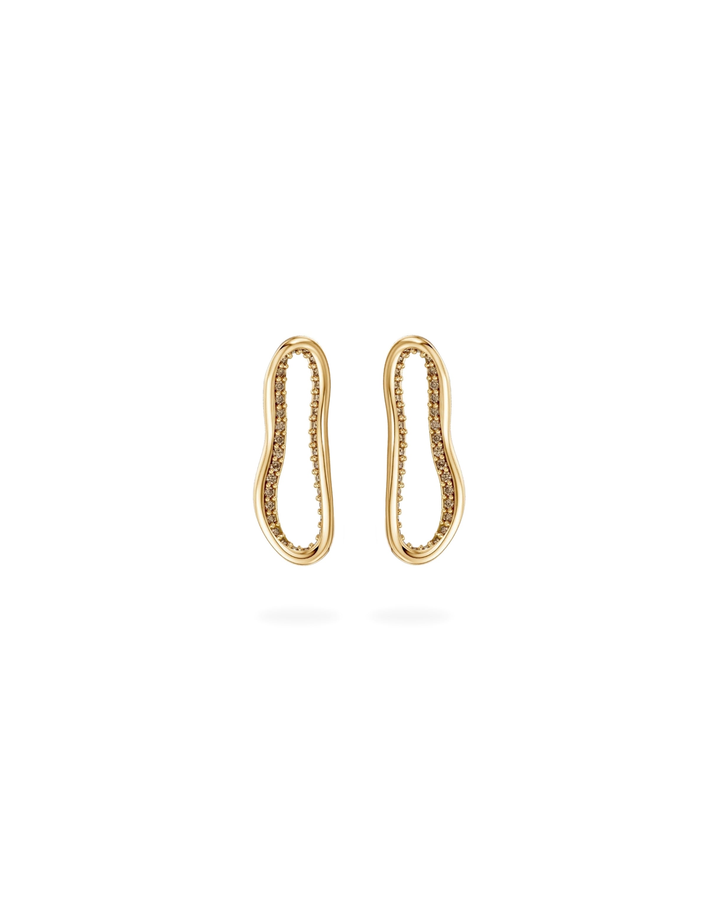 Crushed Peek Nano Diamond Earrings
