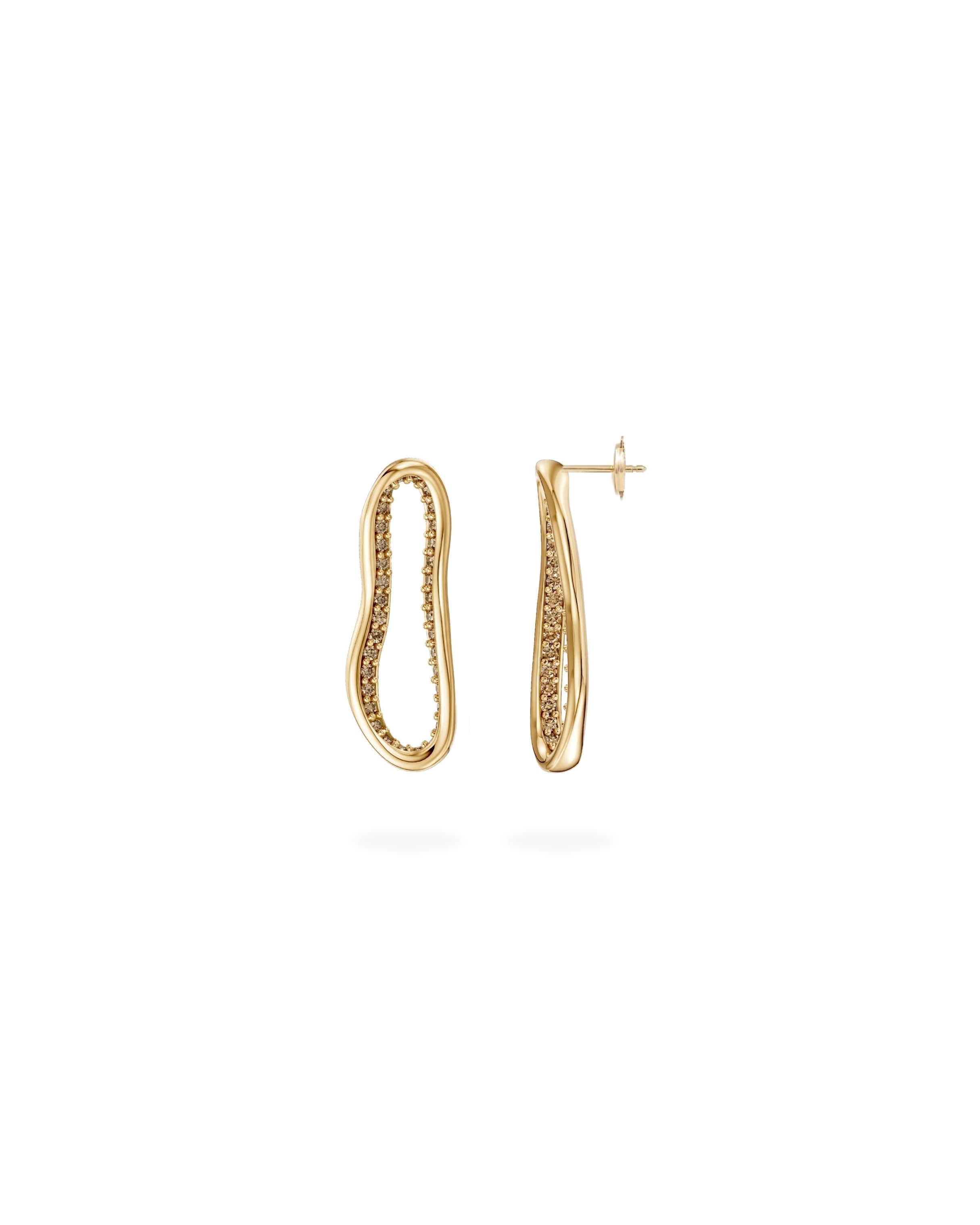 Crushed Peek Nano Diamond Earrings