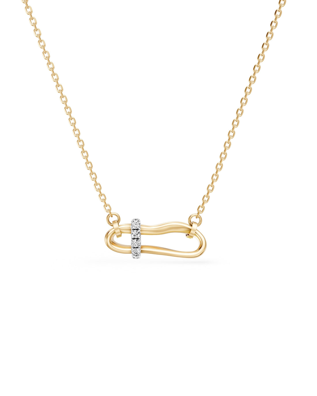 Crushed Cinch Nano Diamond Necklace