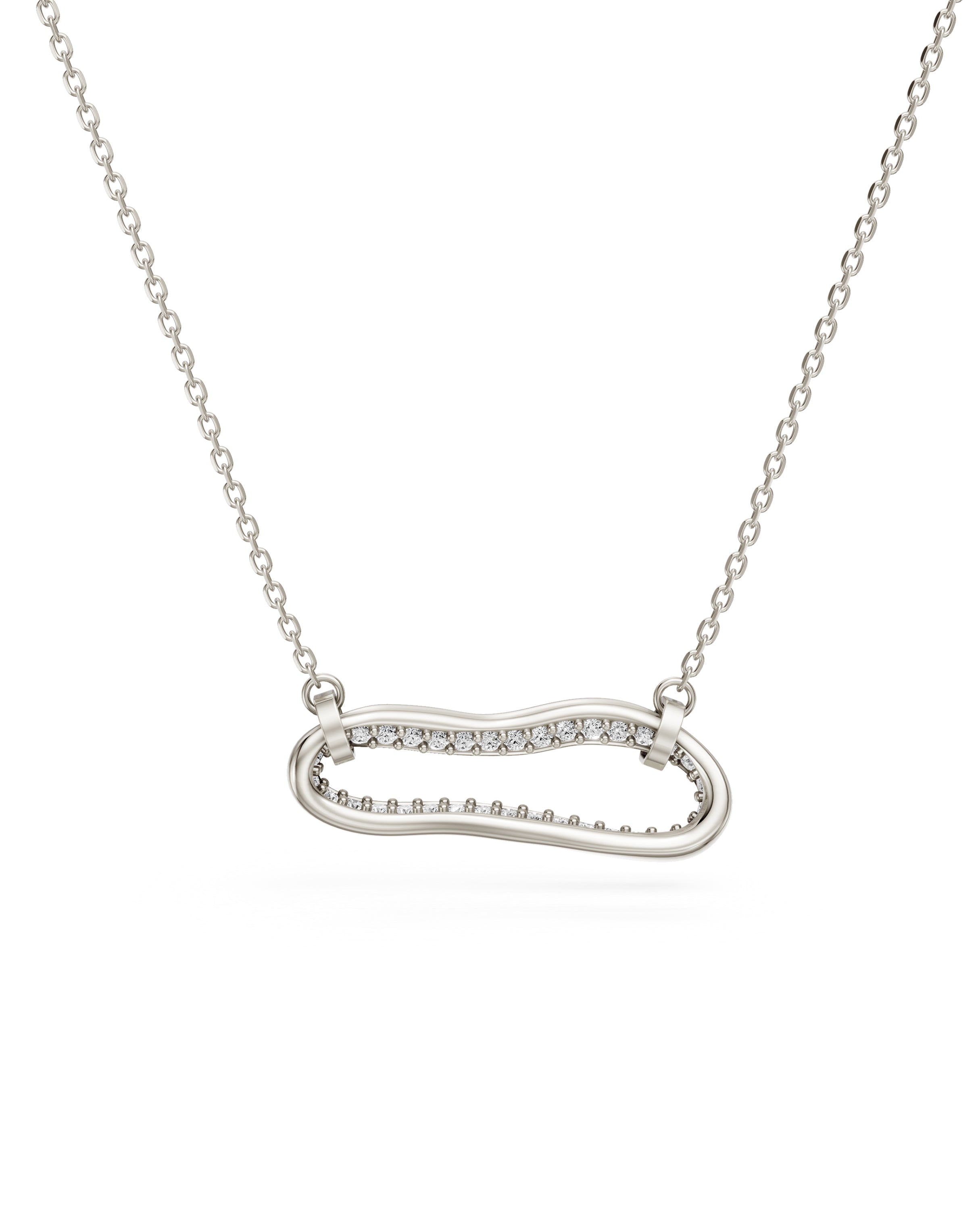 Crushed Peek Macro Diamond Necklace