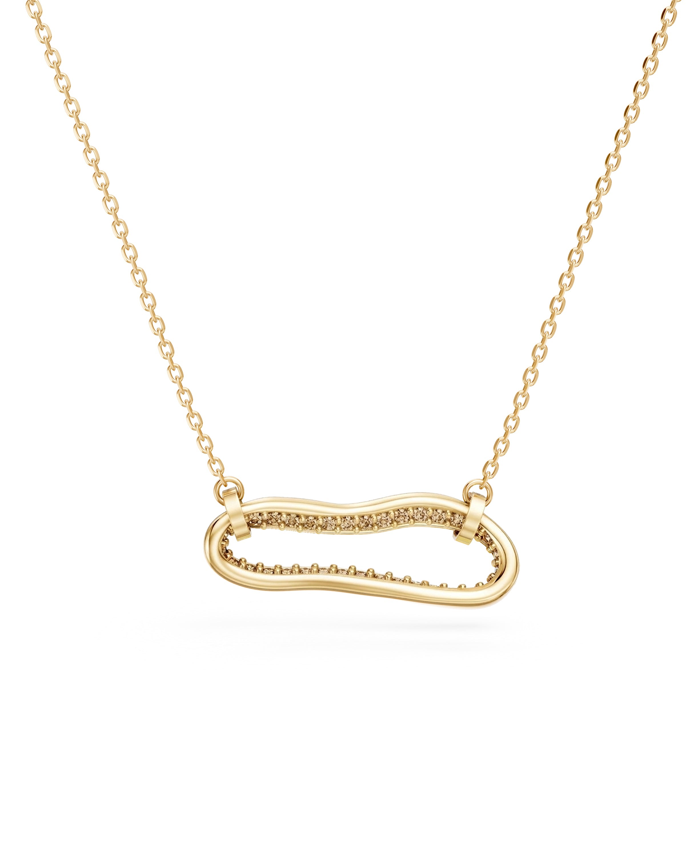 Crushed Peek Macro Diamond Necklace
