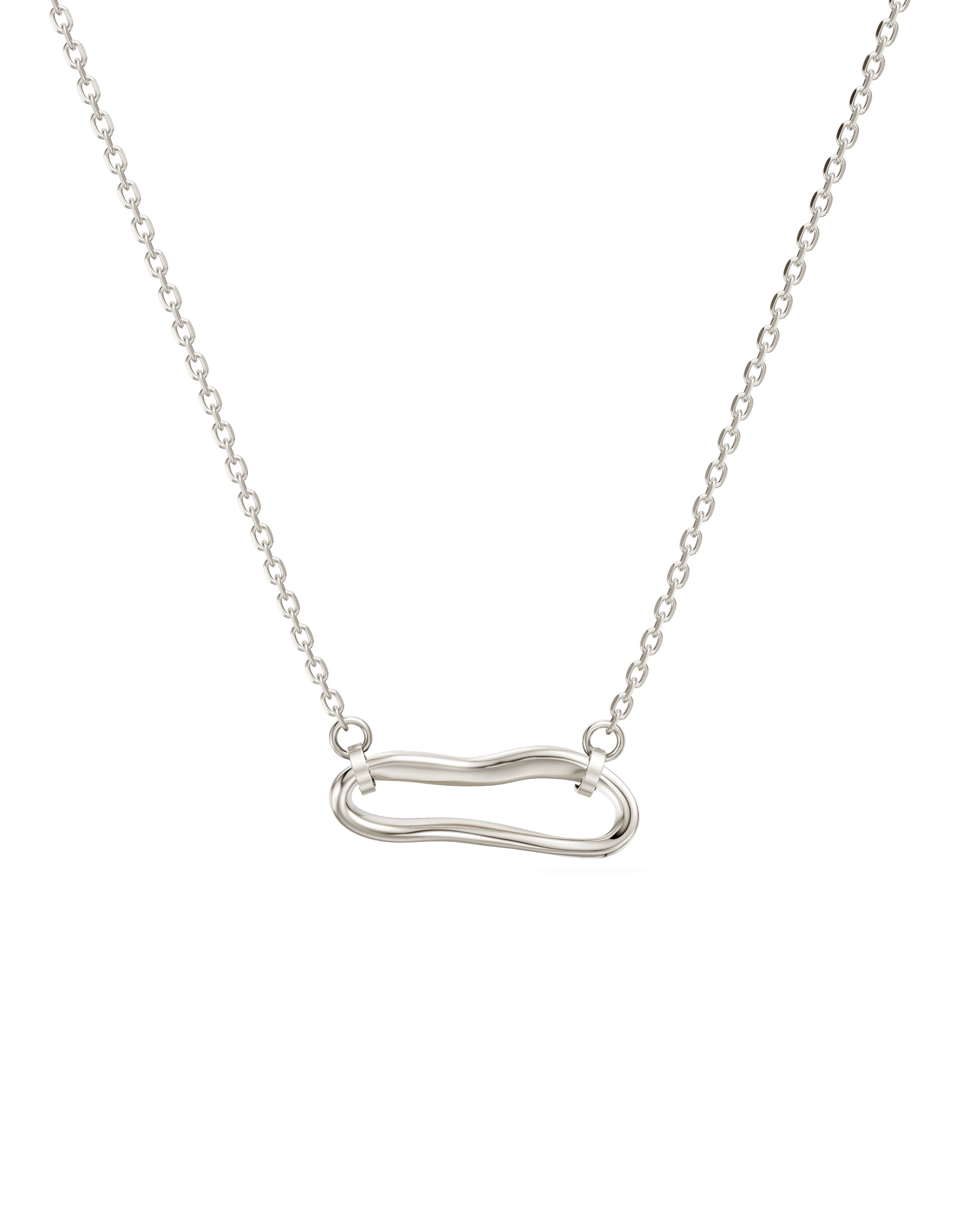 Crushed Nano B Link Necklace