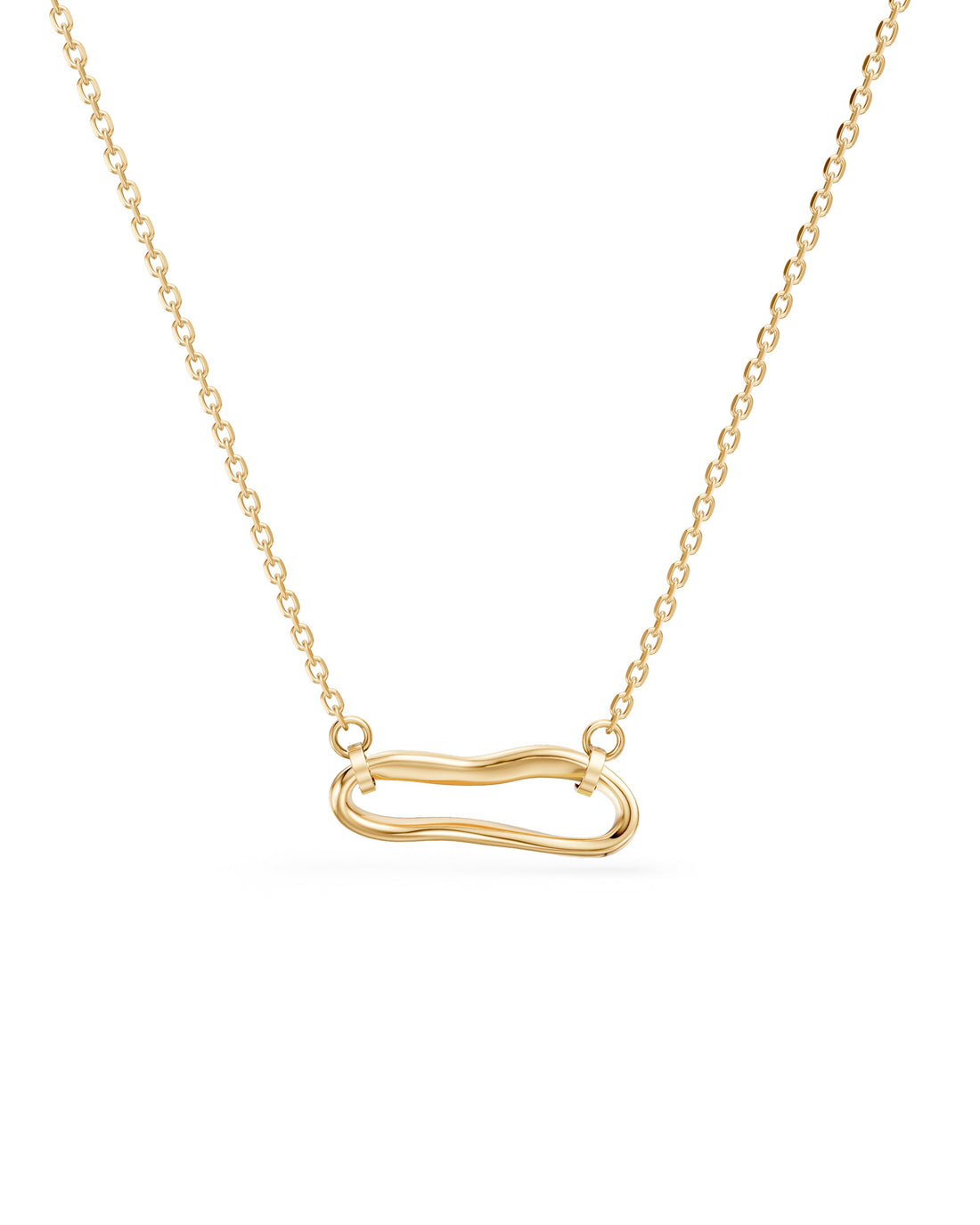 Crushed Nano B Link Necklace