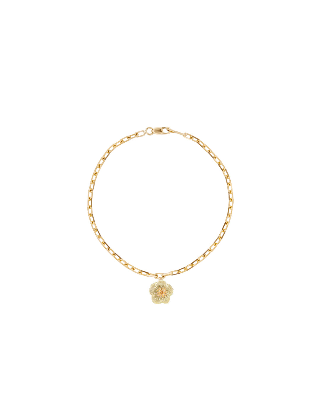 Flora Hellebore Charm Bracelet