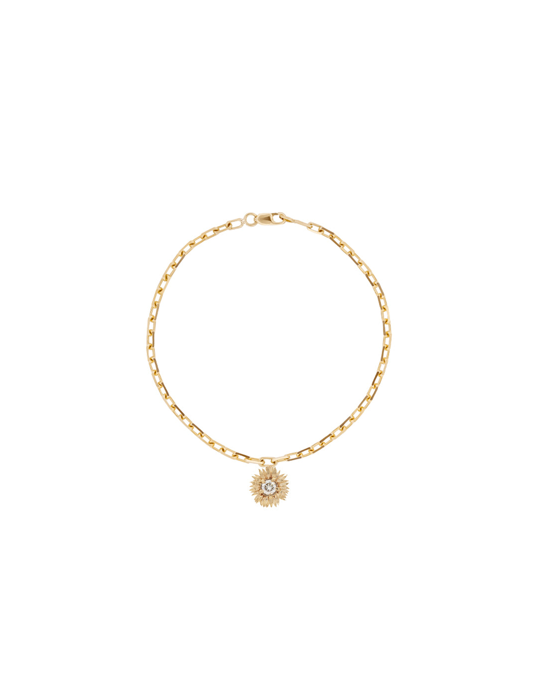Flora Sunflower Charm Bracelet