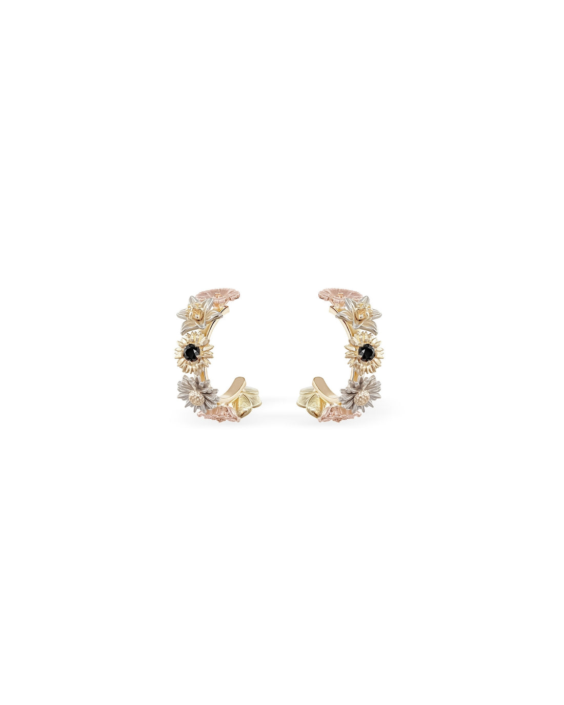 Flora Mini Hoop Earrings