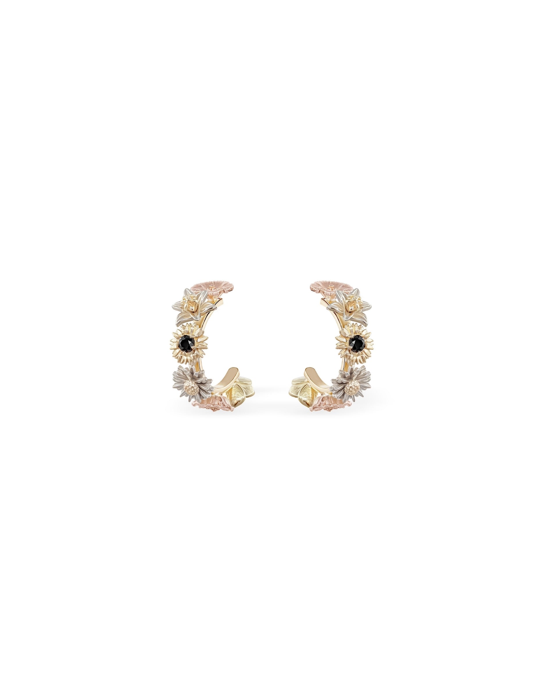 Flora Mini Hoop Earrings