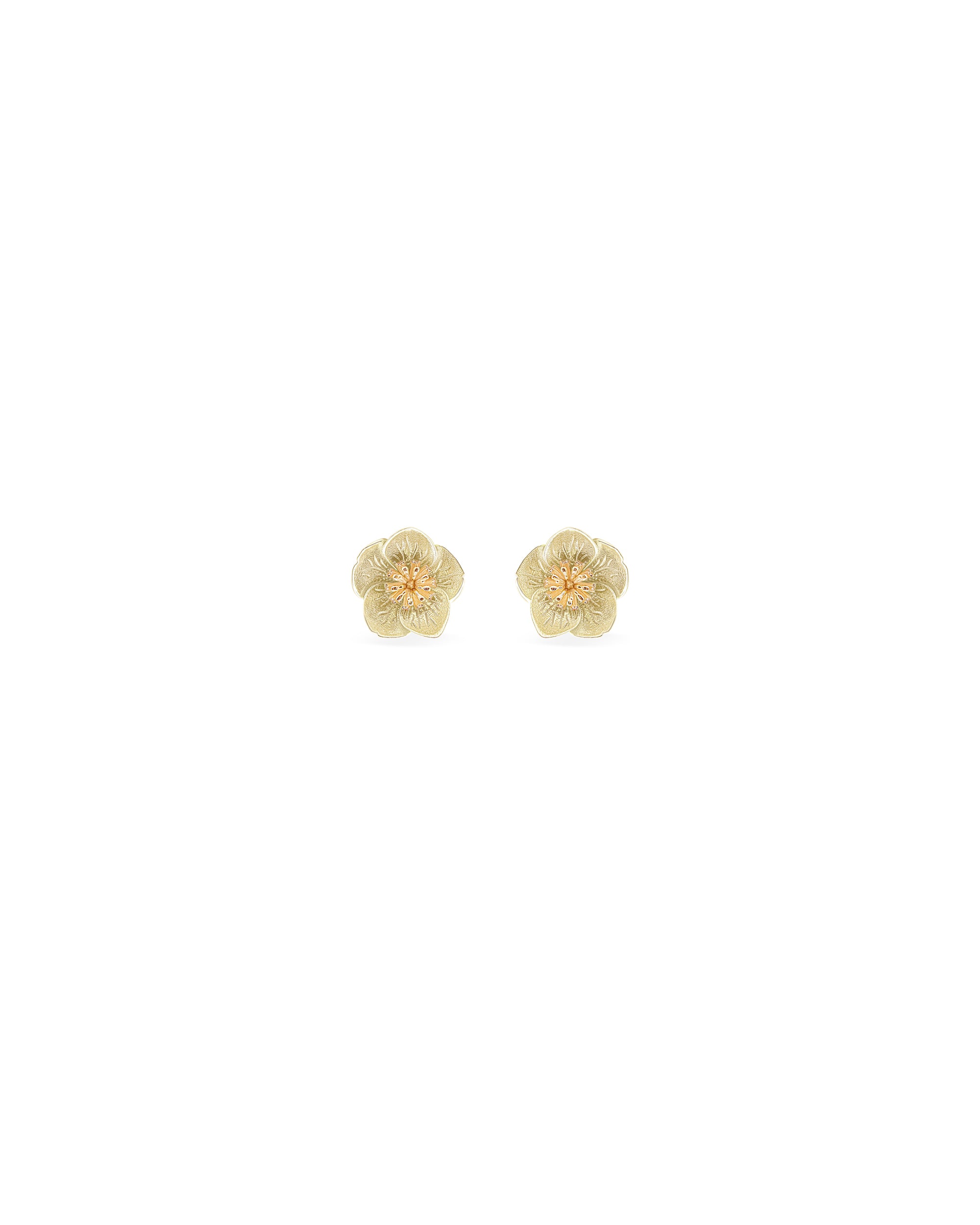 Flora Maxi Hellebore Stud Earrings