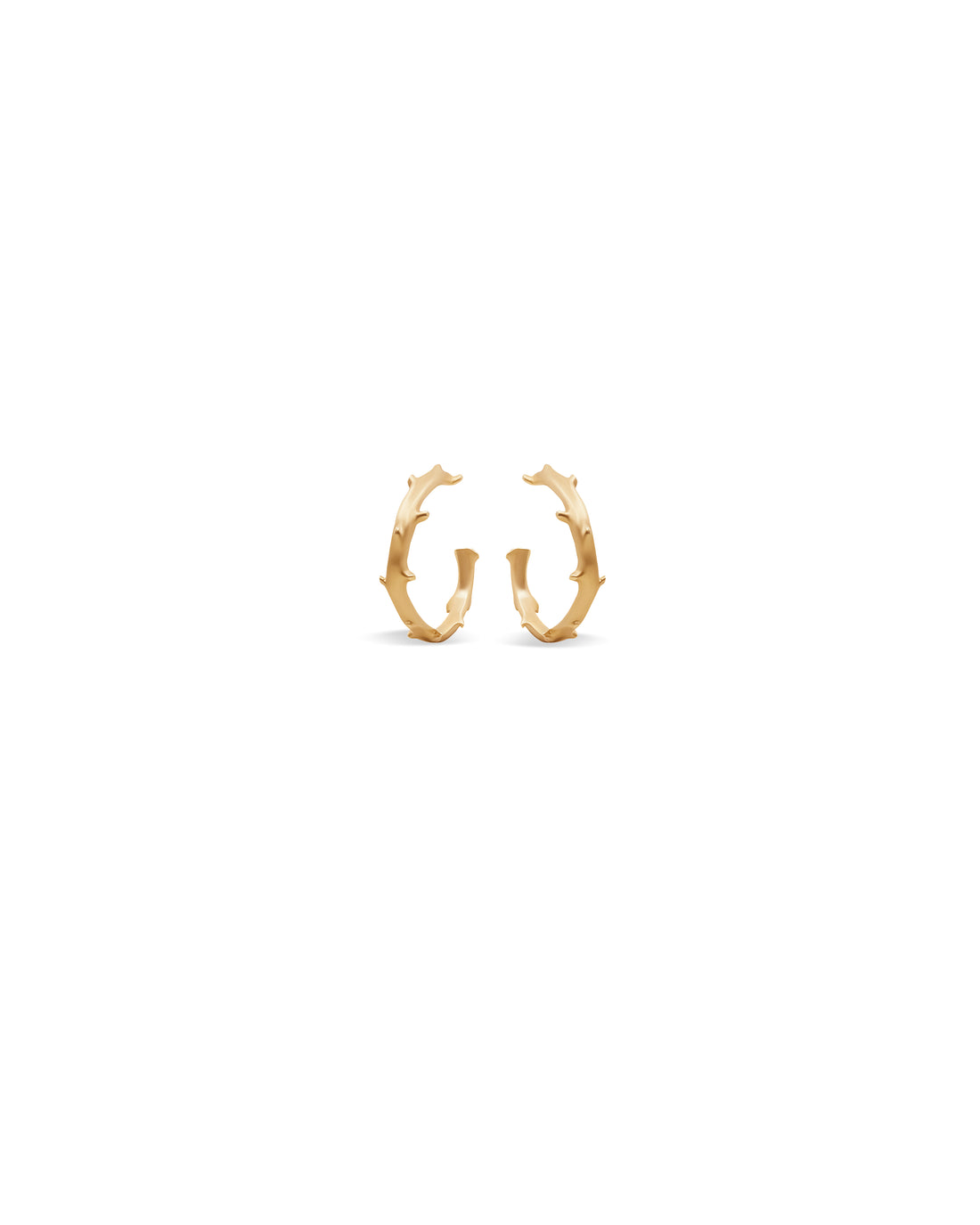 Flora Spina Midi Hoop Earrings