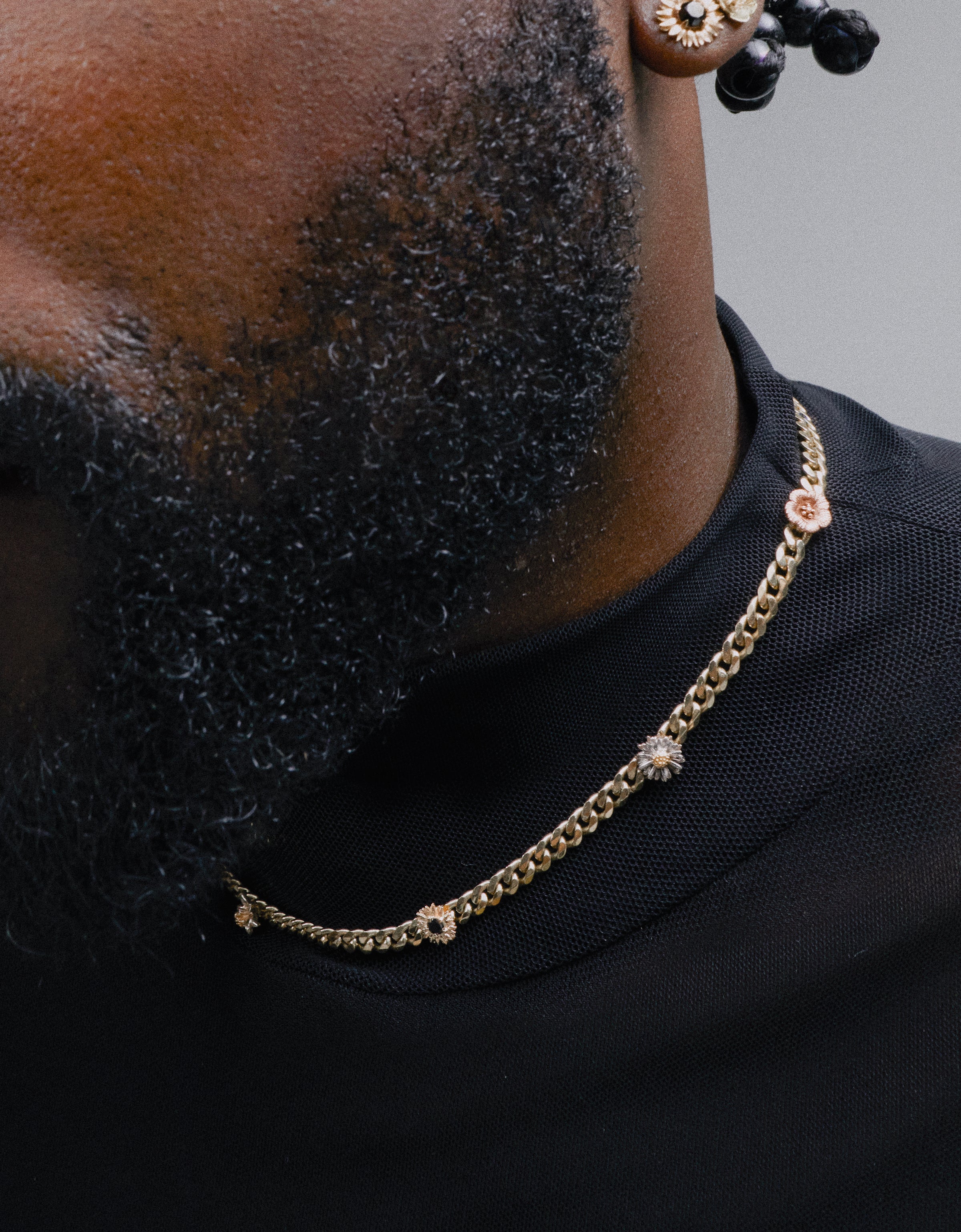 Flora Gold Curb Necklace