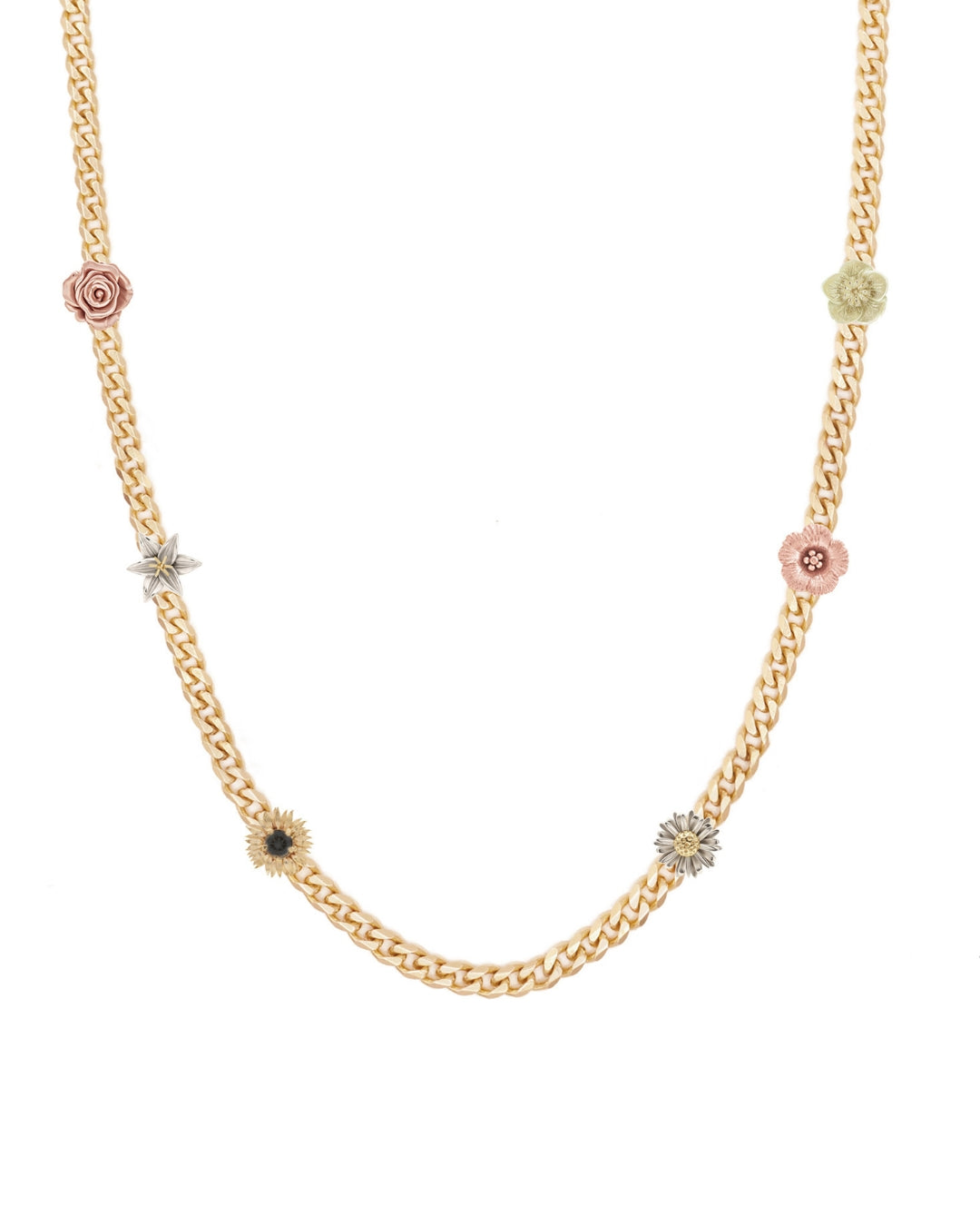 Flora Gold Curb Necklace