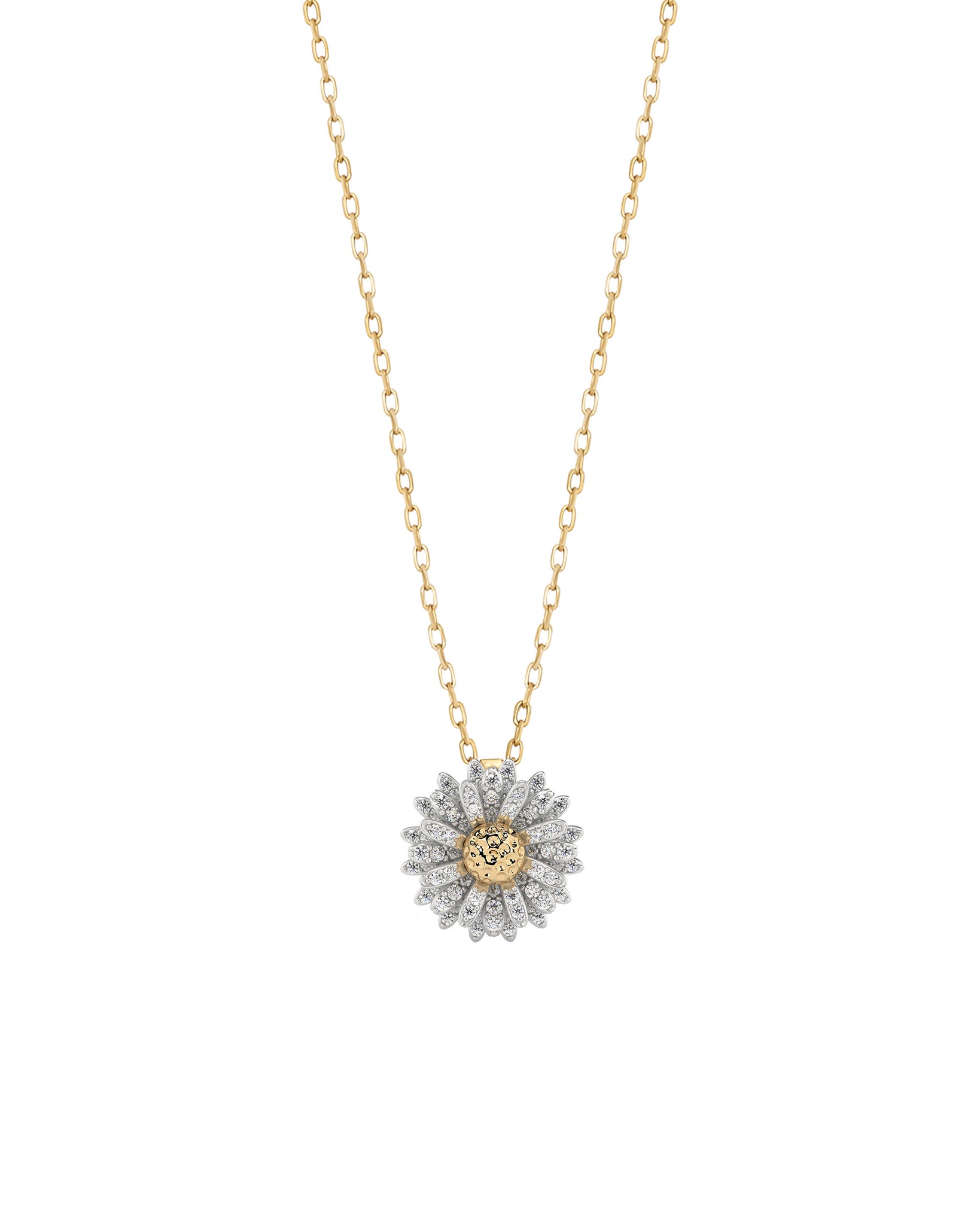 Maxi Daisy Necklace with Diamonds
