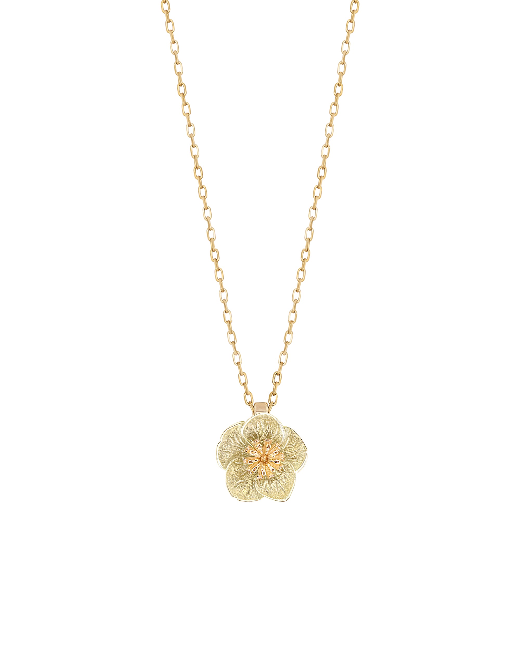 Maxi Hellebore Gold Necklace
