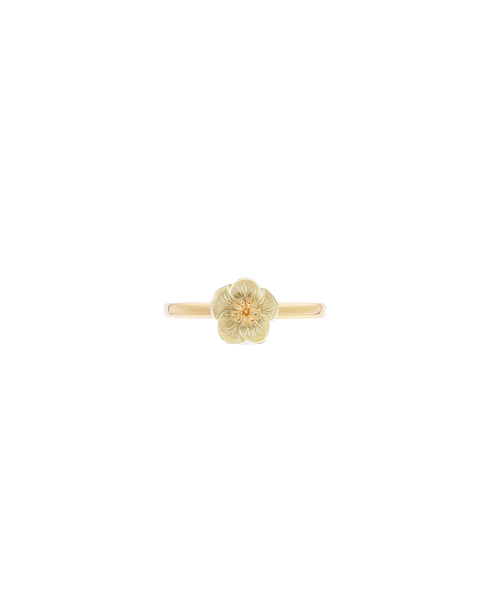 FLORA 14k Gold Hellebore Ring