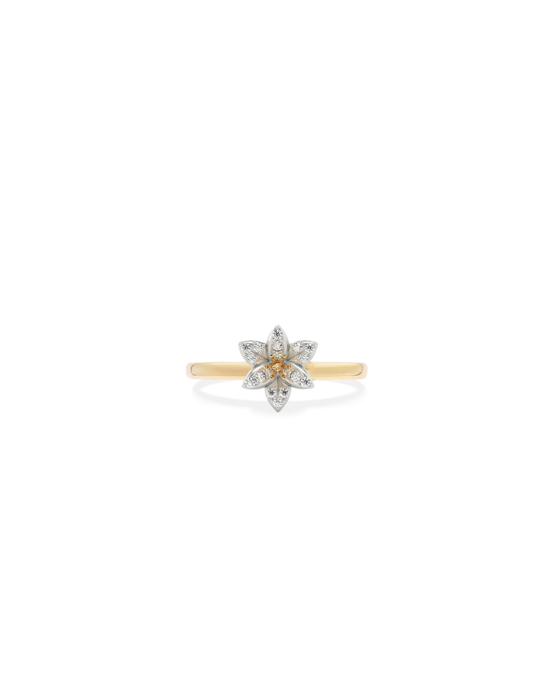 Flora Lily Pavé Diamond Ring