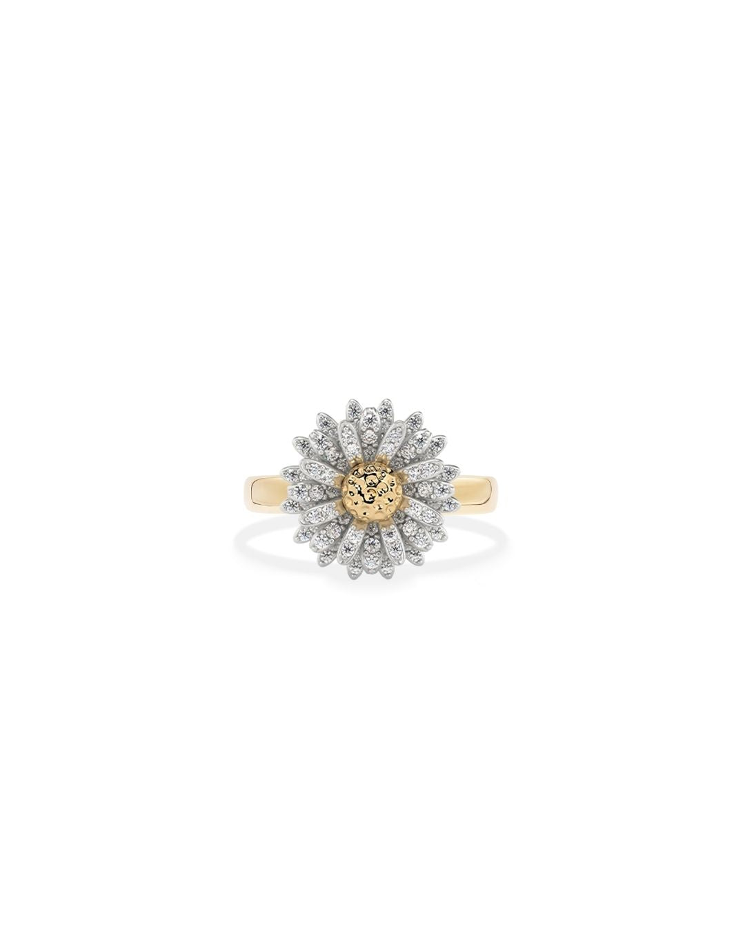 Maxi Daisy Ring in Gold with Diamonds