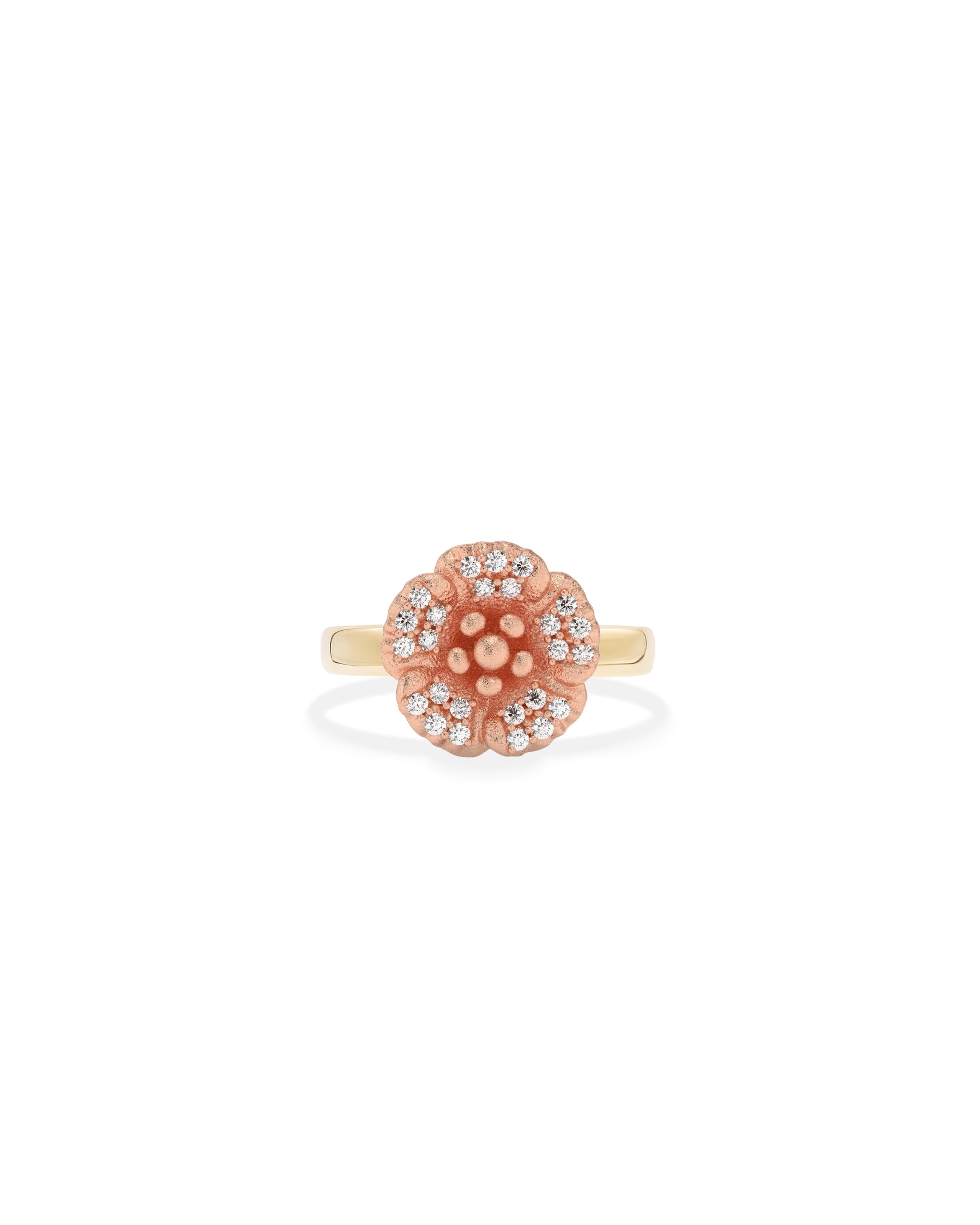 Flora Maxi Petunia Pavé Diamond Ring
