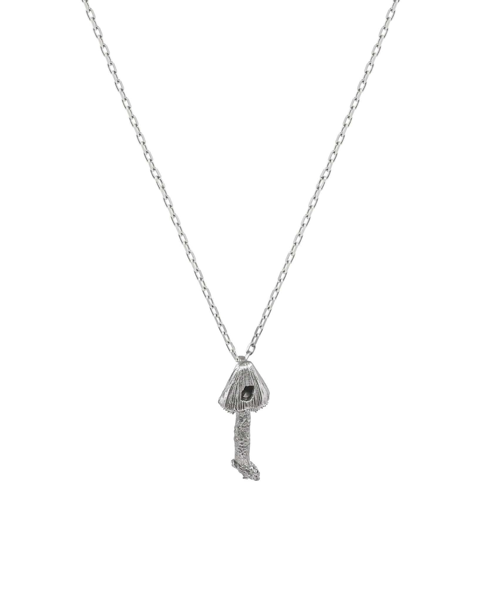 FUNGI Copri Single Charm Silver Necklace