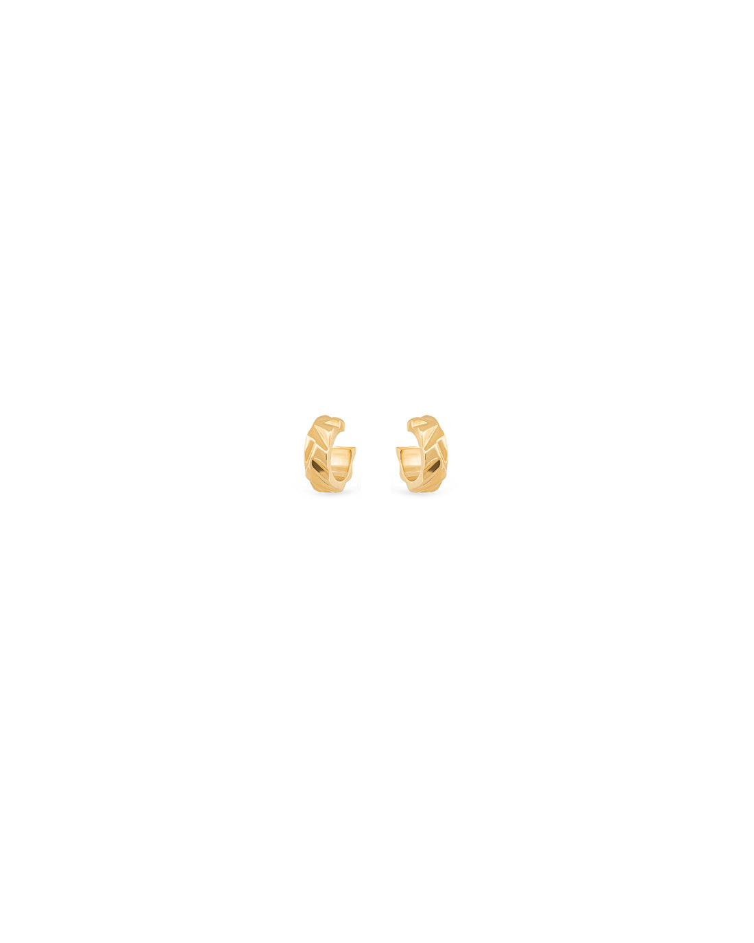 Mirror Nano Wide Hoop Earrings
