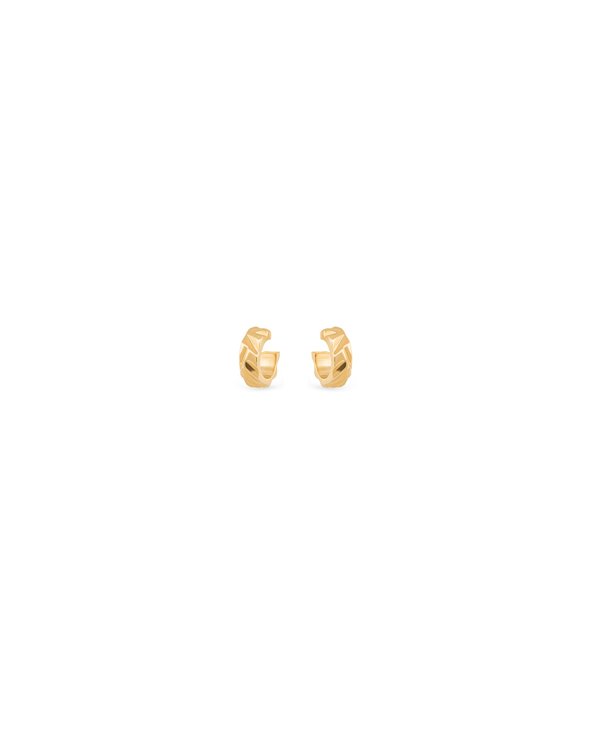 Mirror Nano Wide Hoop Earrings