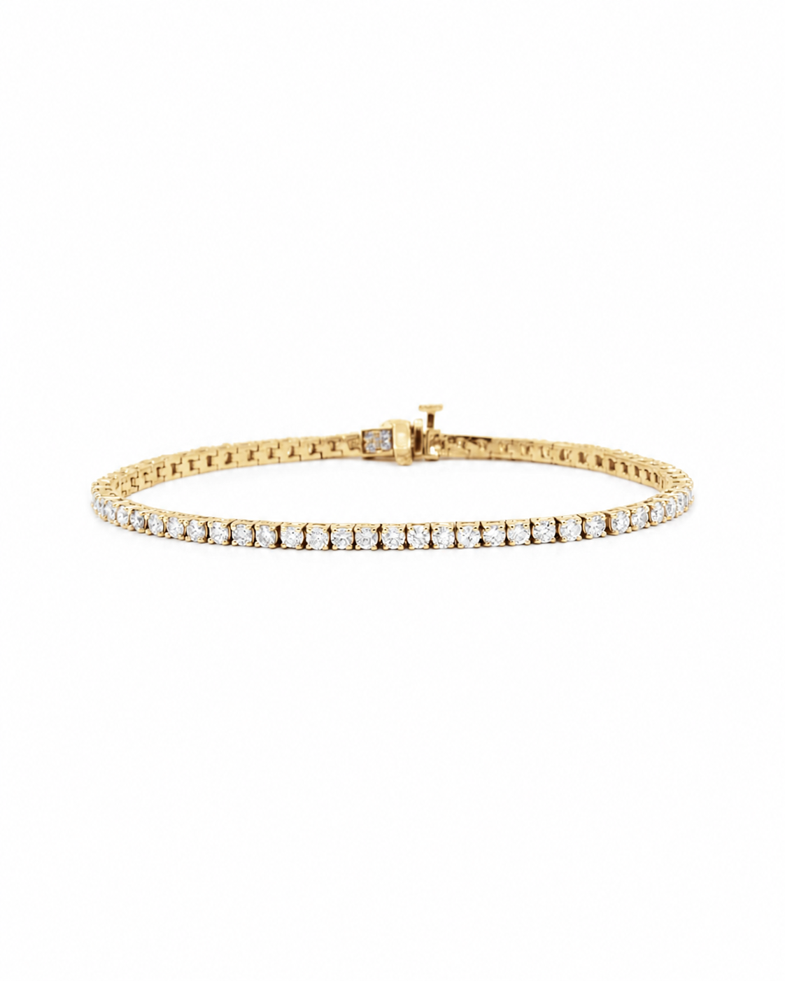 Aura White Diamond Tennis Bracelet - 8pt