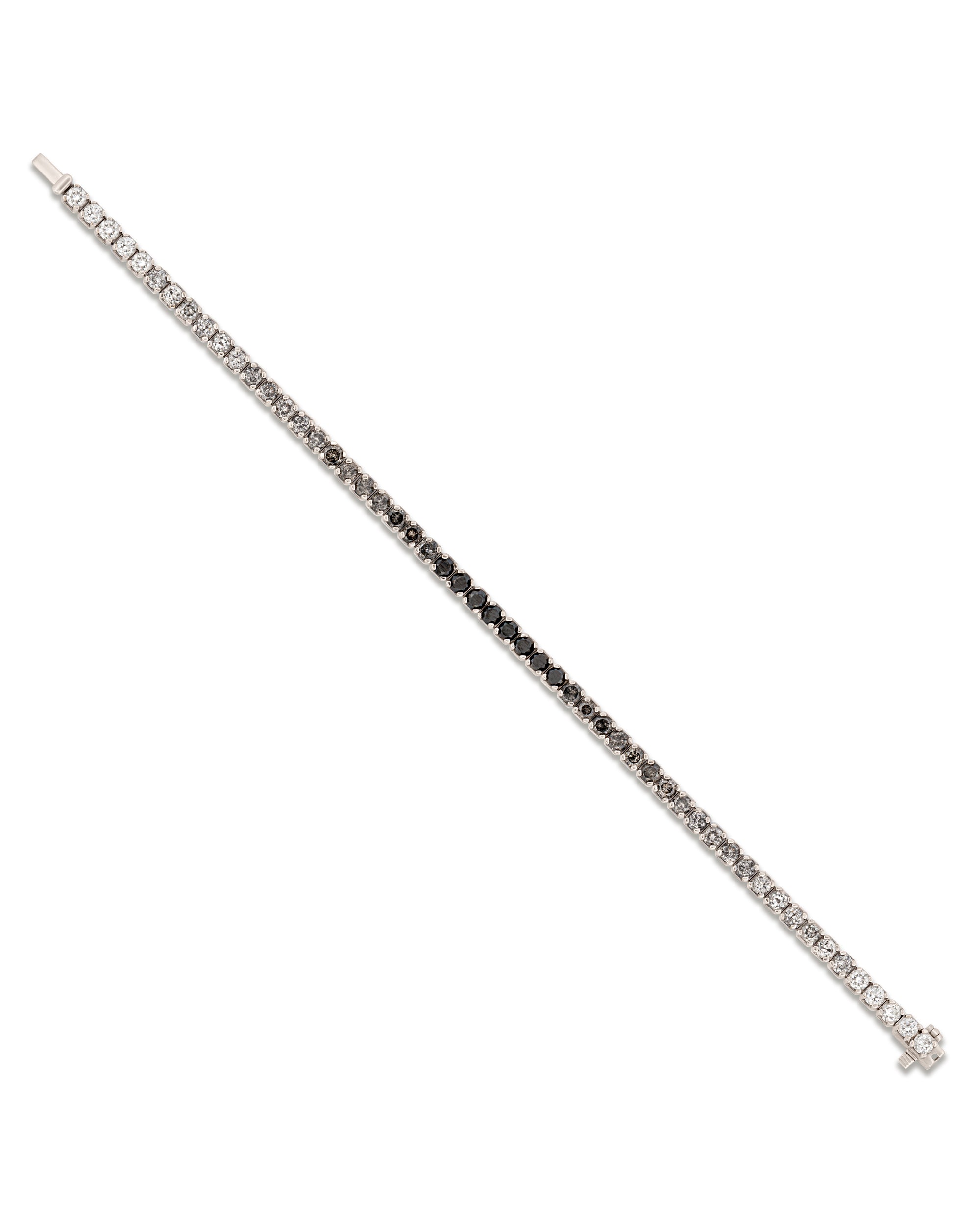 Spectrum White & Black Diamond Tennis Bracelet