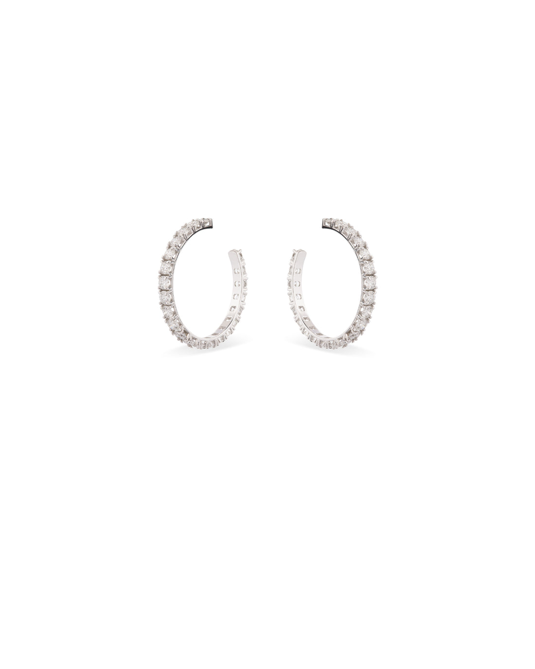 Aura Macro Diamond Hoop Earrings