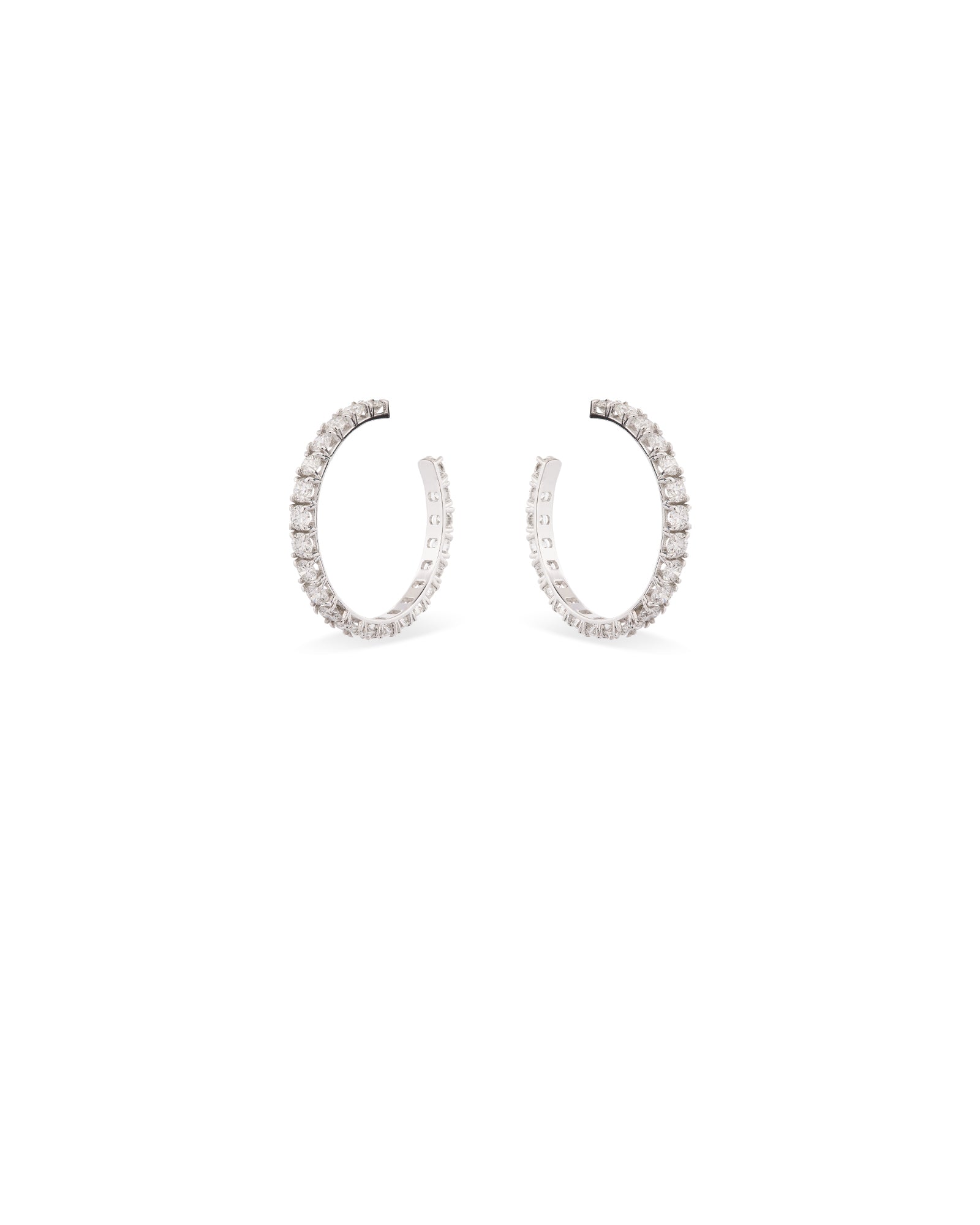 Aura Macro Diamond Hoop Earrings