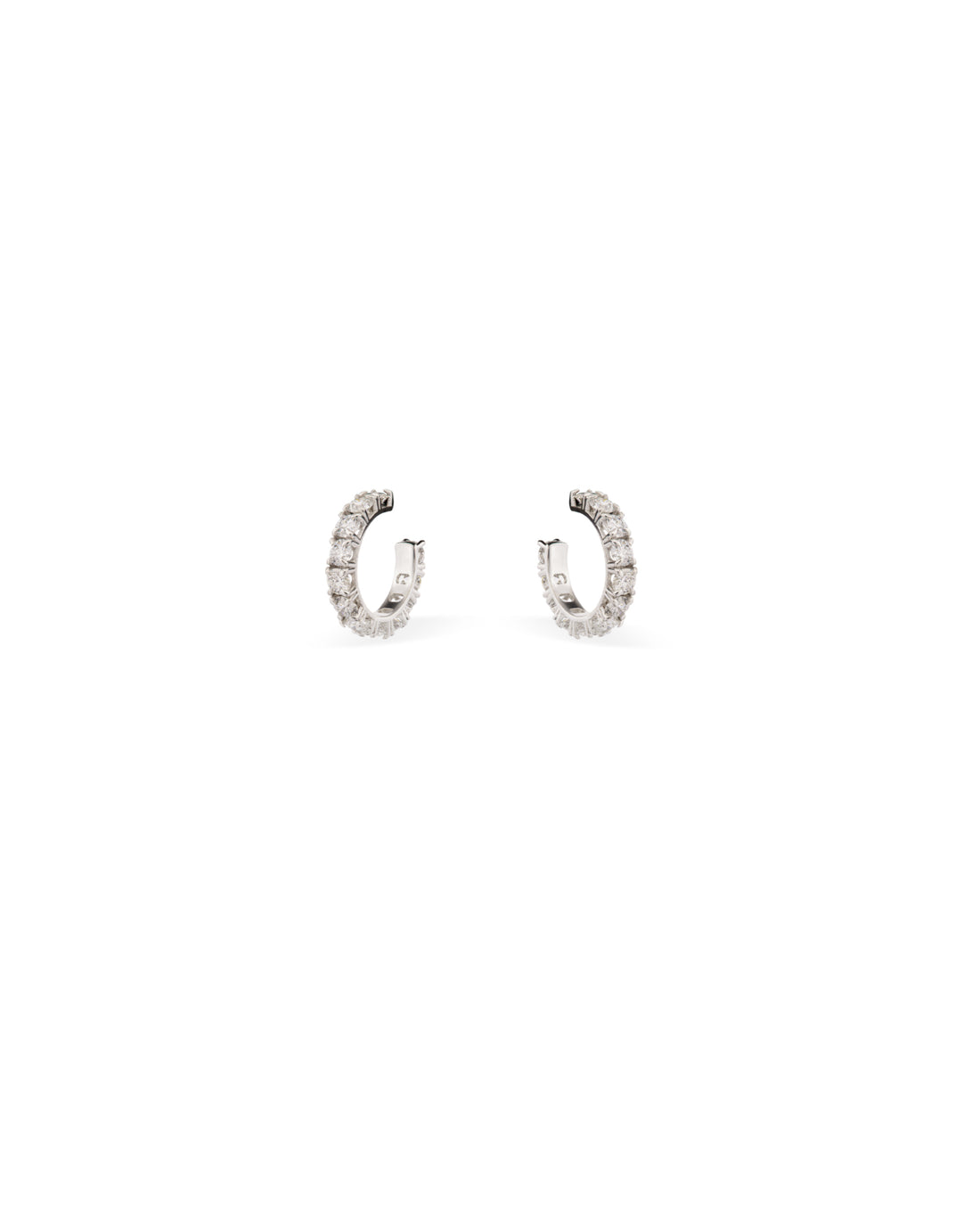 Aura Micro Diamond Hoop Earrings