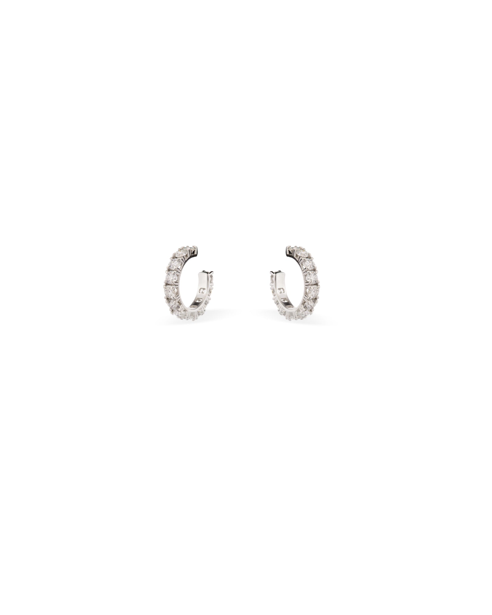 Aura Micro Diamond Hoop Earrings