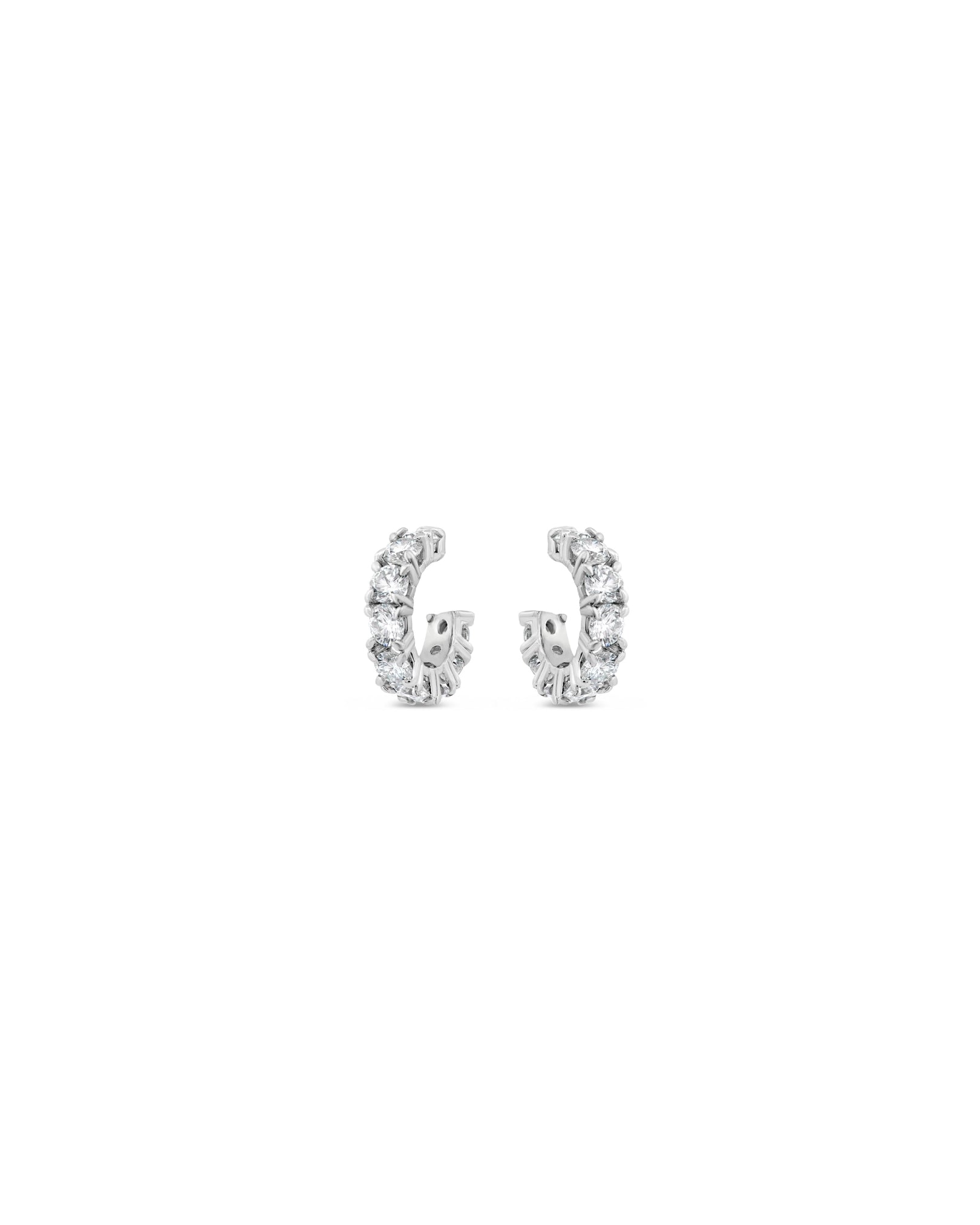 Aura Nano Diamond Hoop Earrings