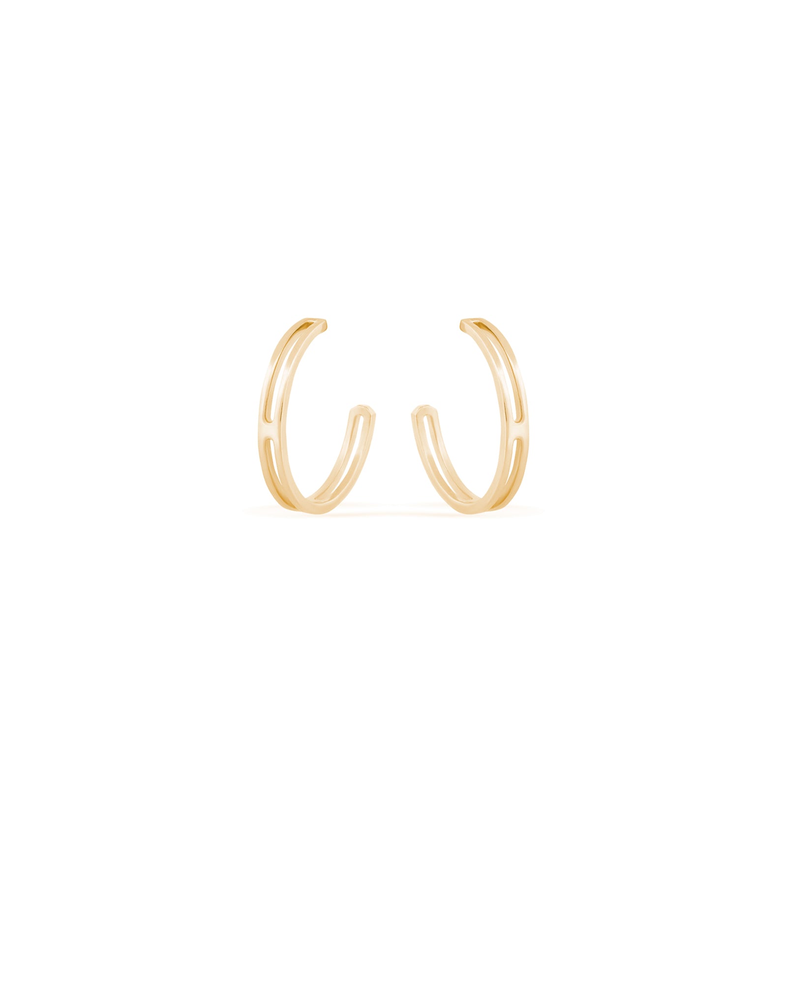 ORIGINALS 14k Gold Frame Hoops - Macro