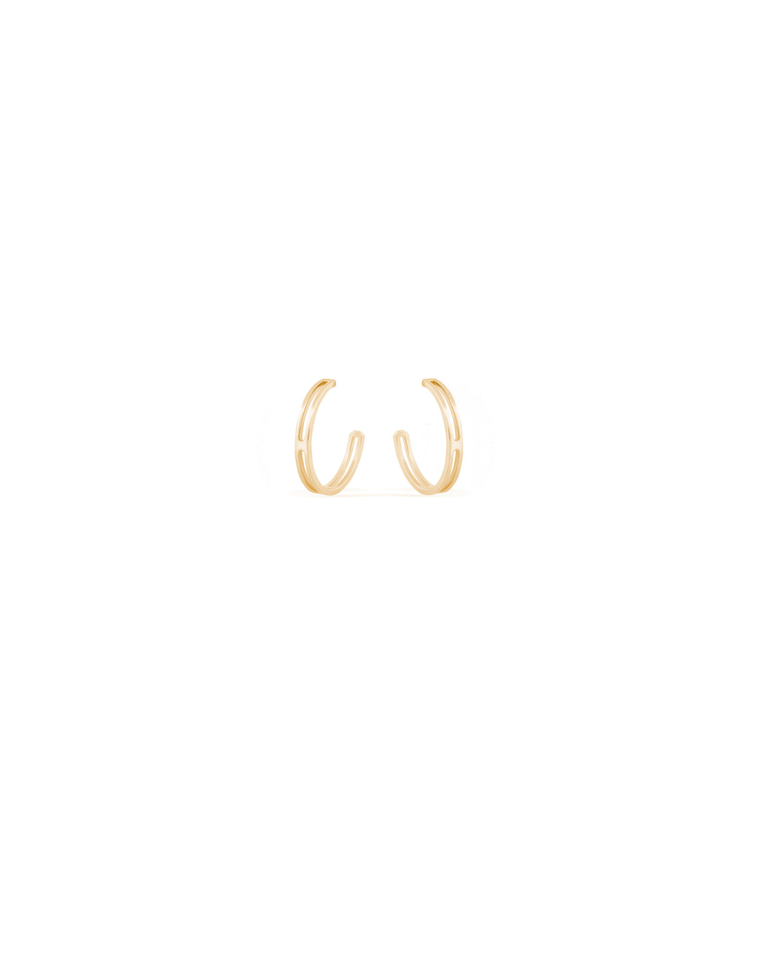 Frame Micro Gold Hoop Earrings