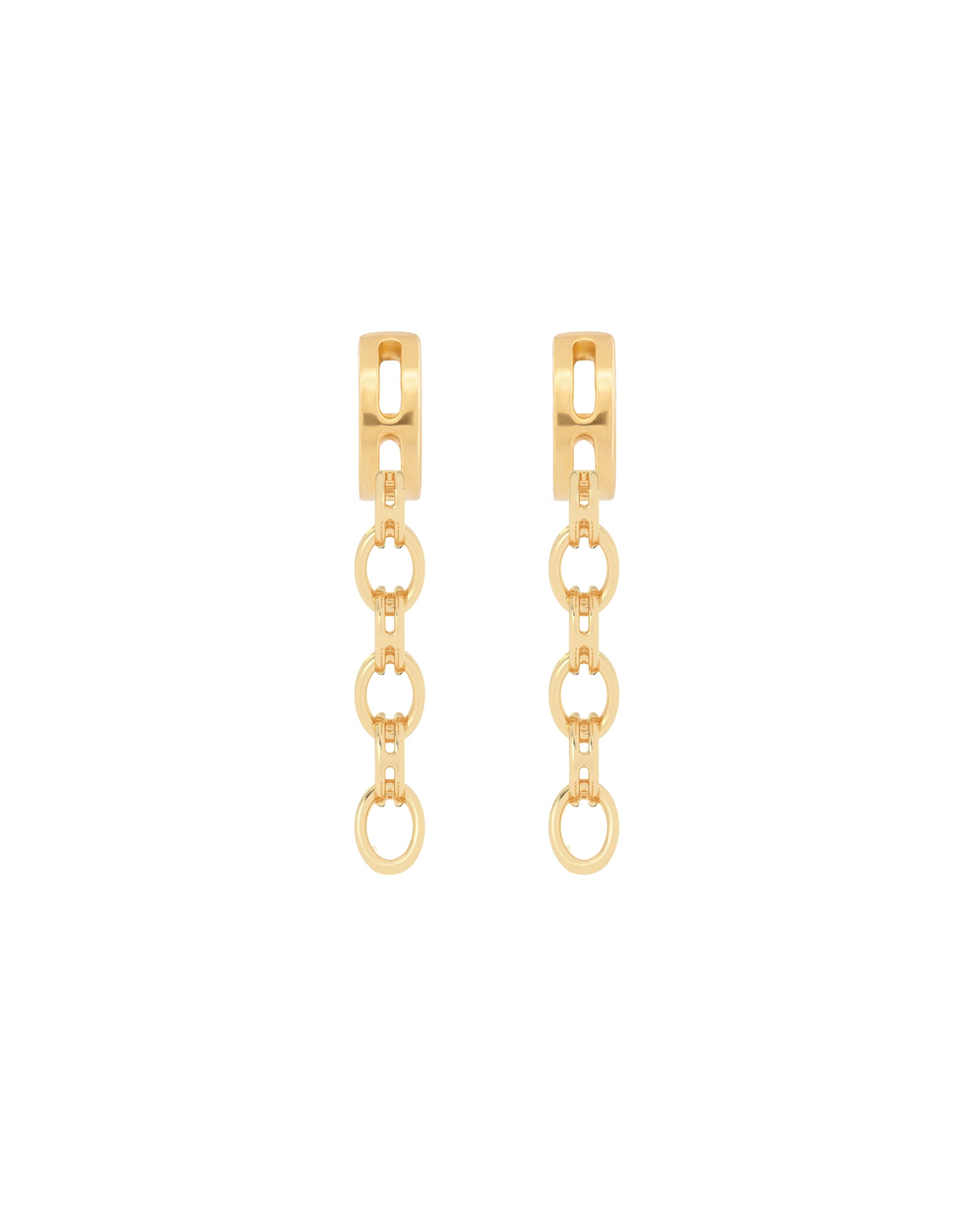 ORIGINALS 14k Gold Frame Nano Link Drop Earrings