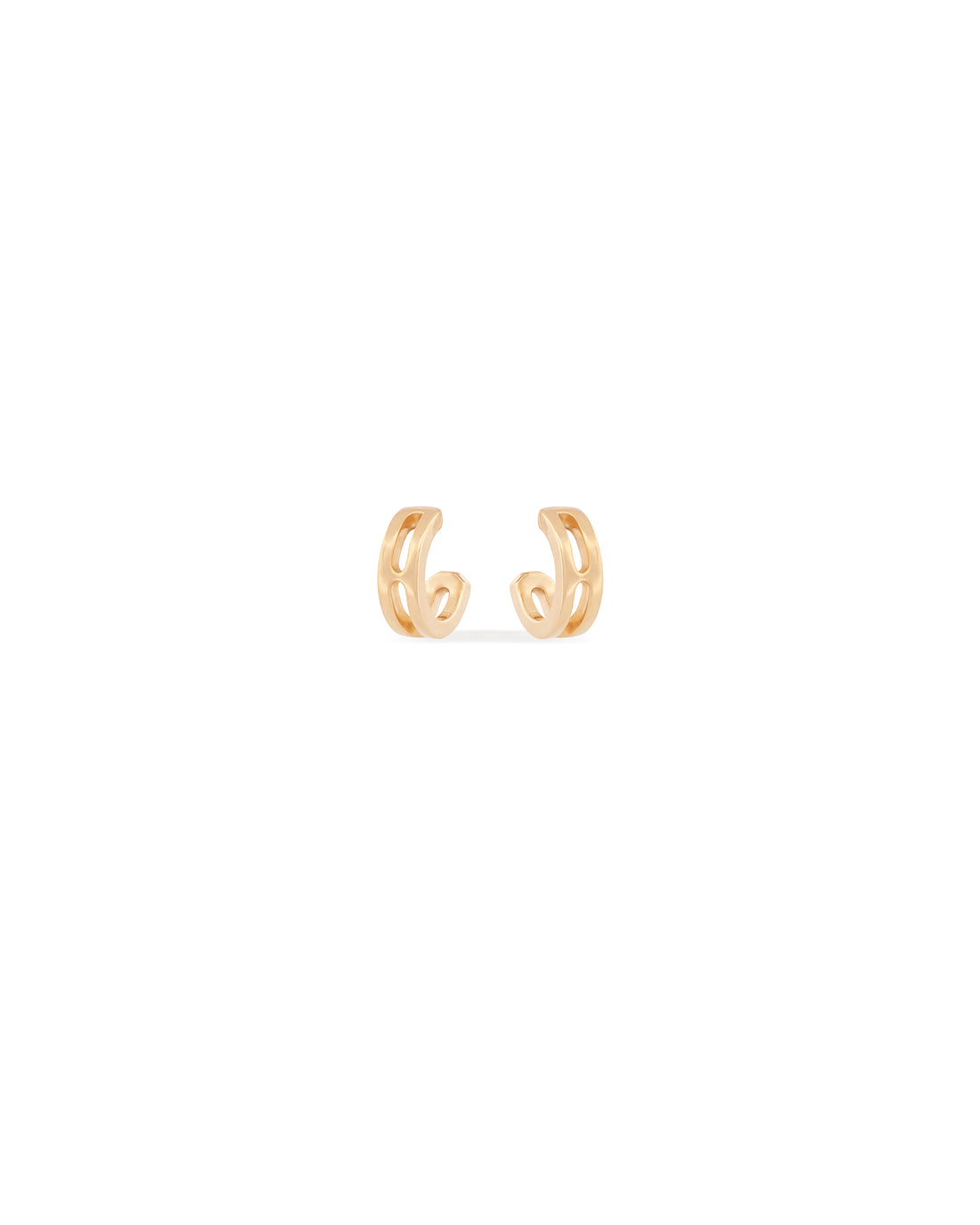 Frame Nano Gold Hoop Earrings
