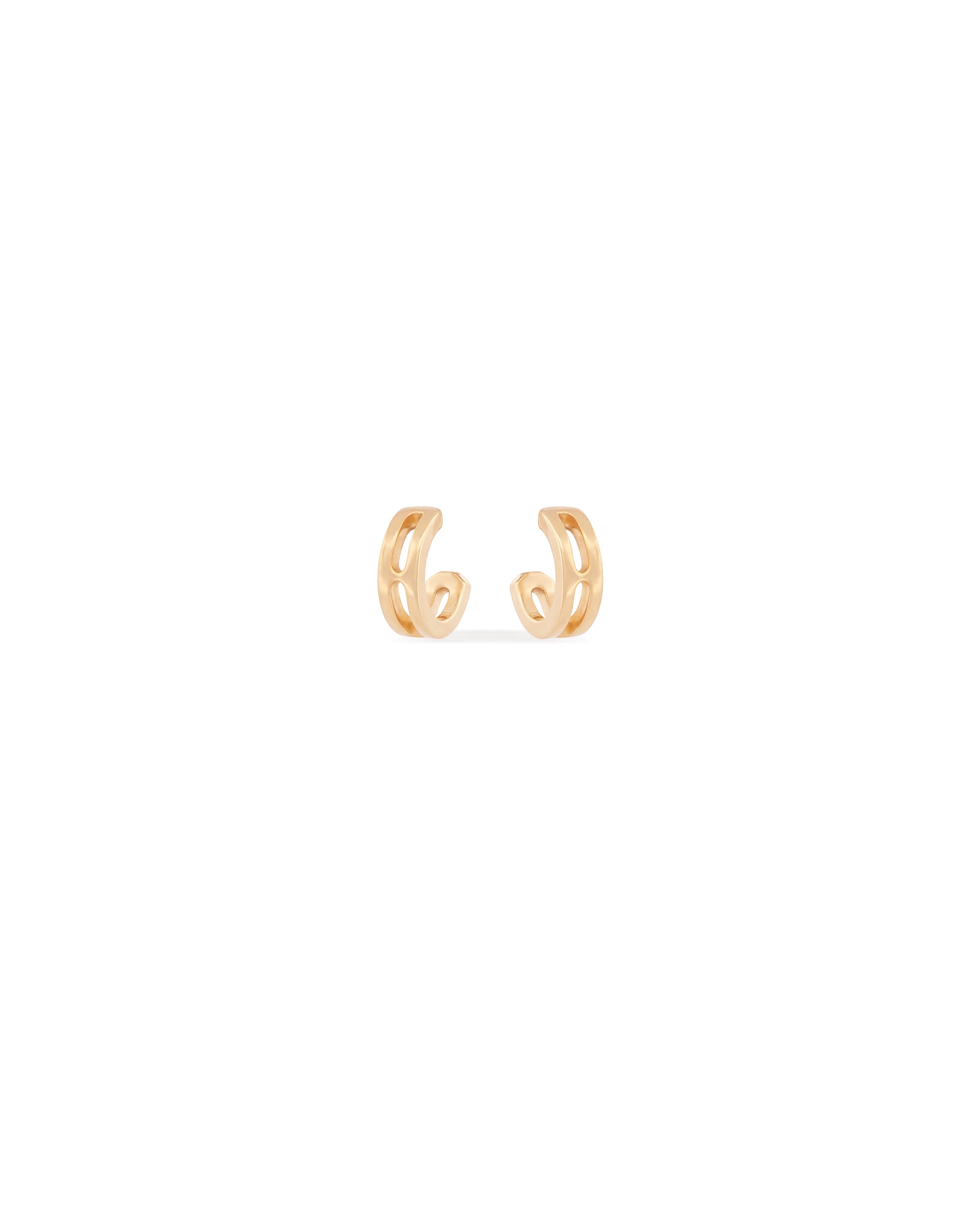 Frame Nano Gold Hoop Earrings